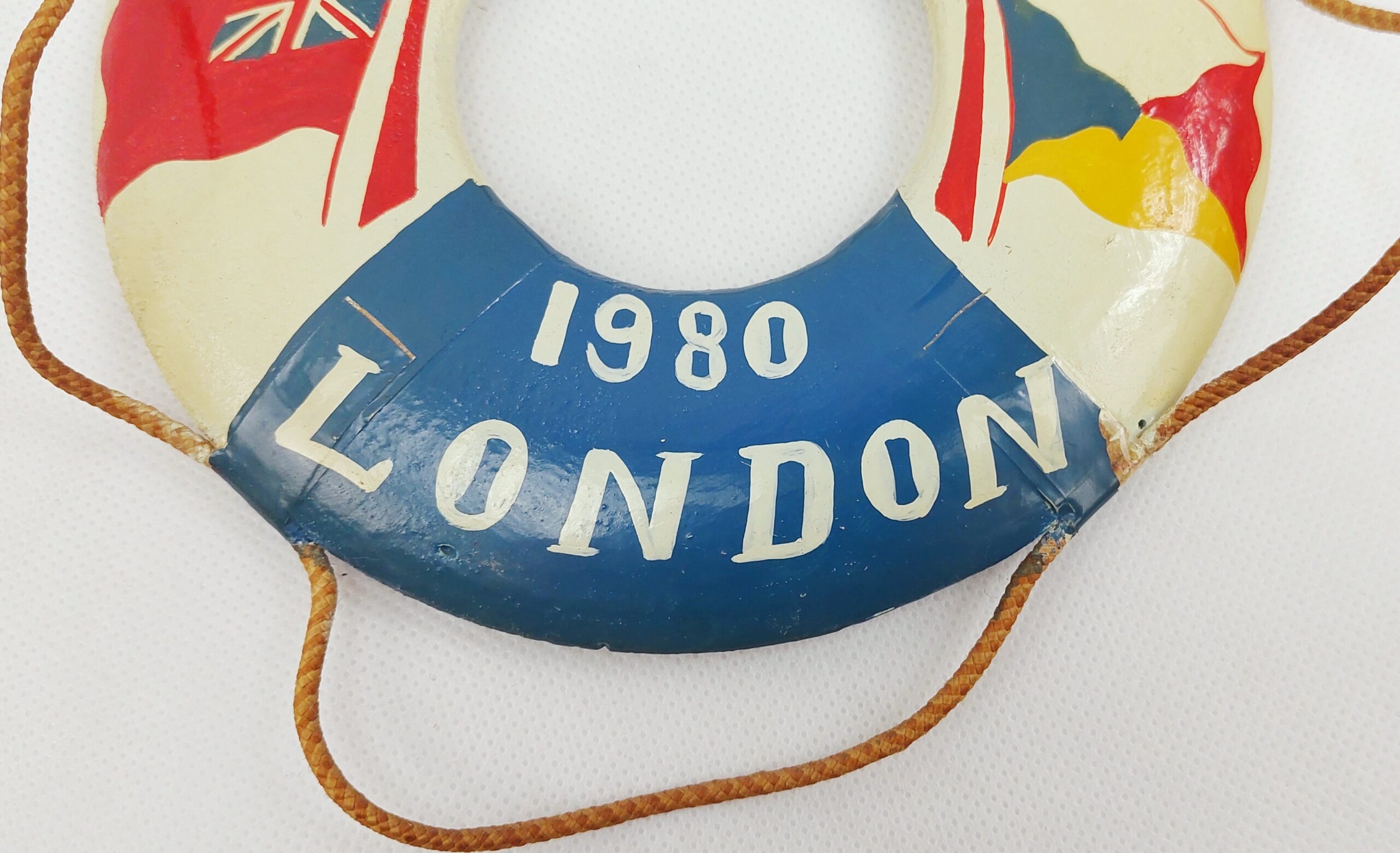 P&O SS Canberra Ocean Liner 1980 Cruise Souvenir Life Ring - Image 3