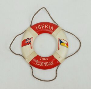 P&O SS Iberia Ocean Liner 1963 Souvenir Life Ring