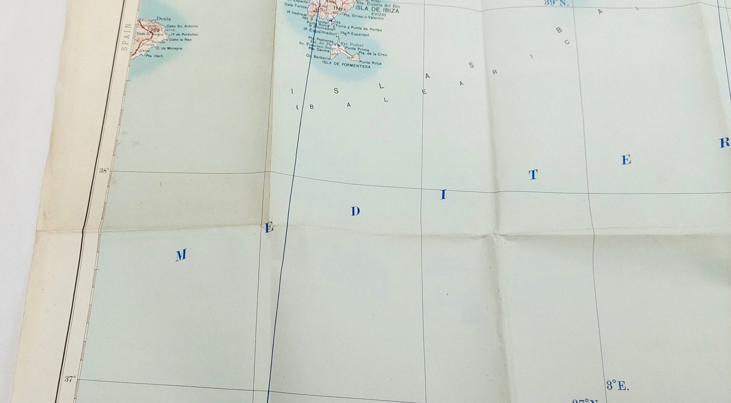 Original WW2 Algiers – Bizerta War Office Map No. 2758 c1944 - Image 7