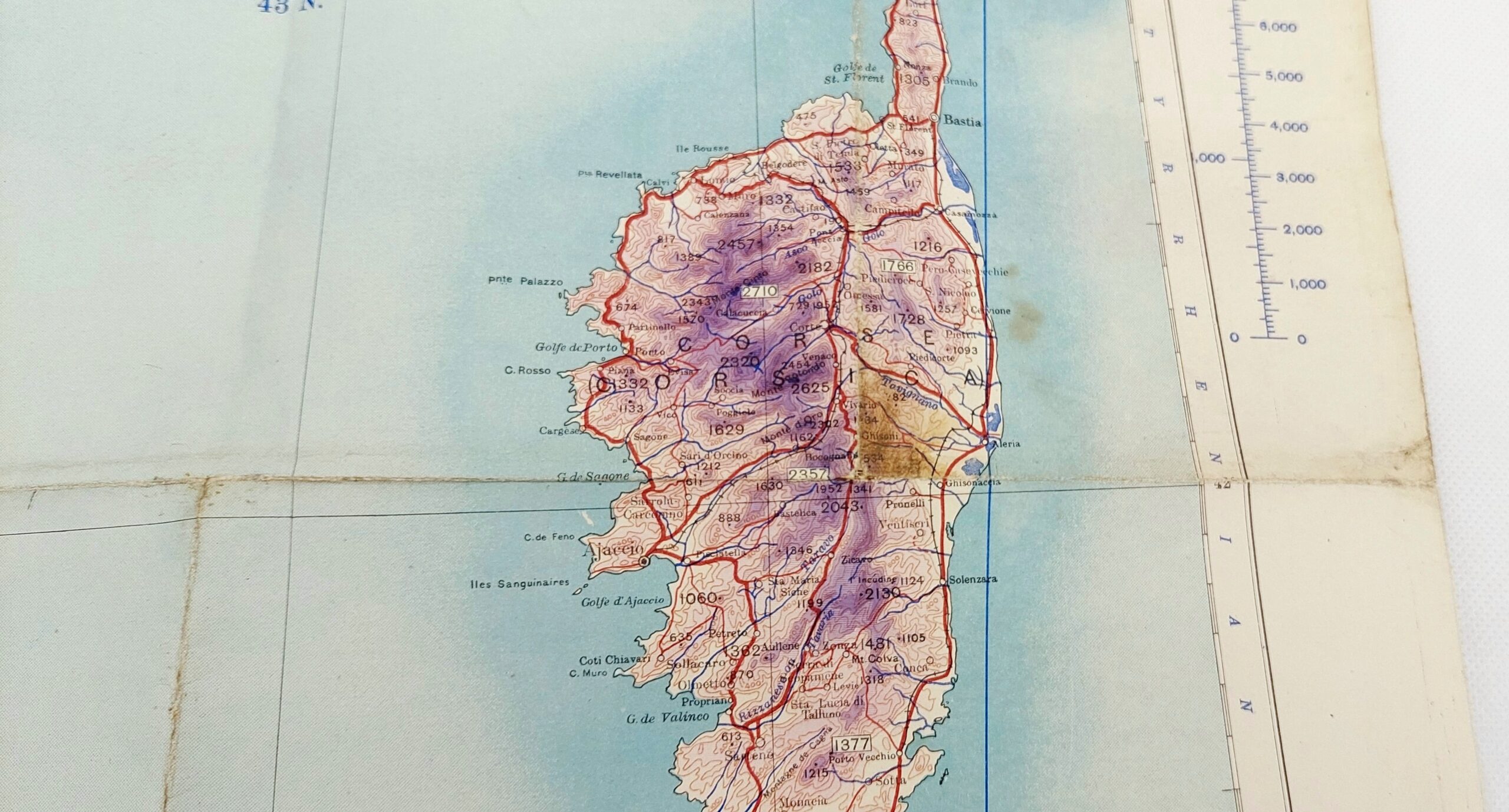 Original WW2 Marseille – Nice Army/Air Style War Office Map No. 2758 - Image 3