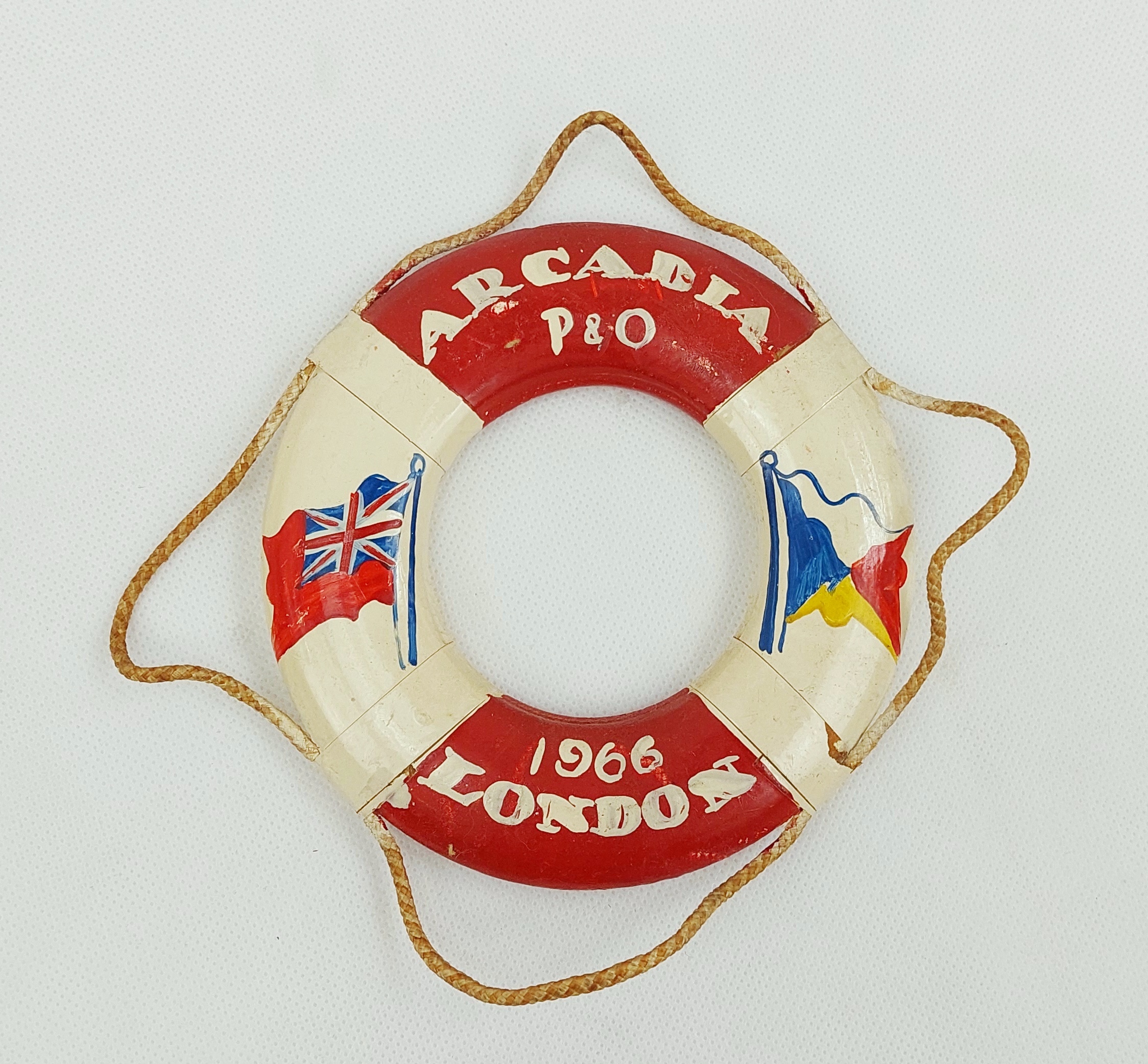 P&O SS Arcadia Ocean Liner 1966 Cruise Souvenir Life Ring