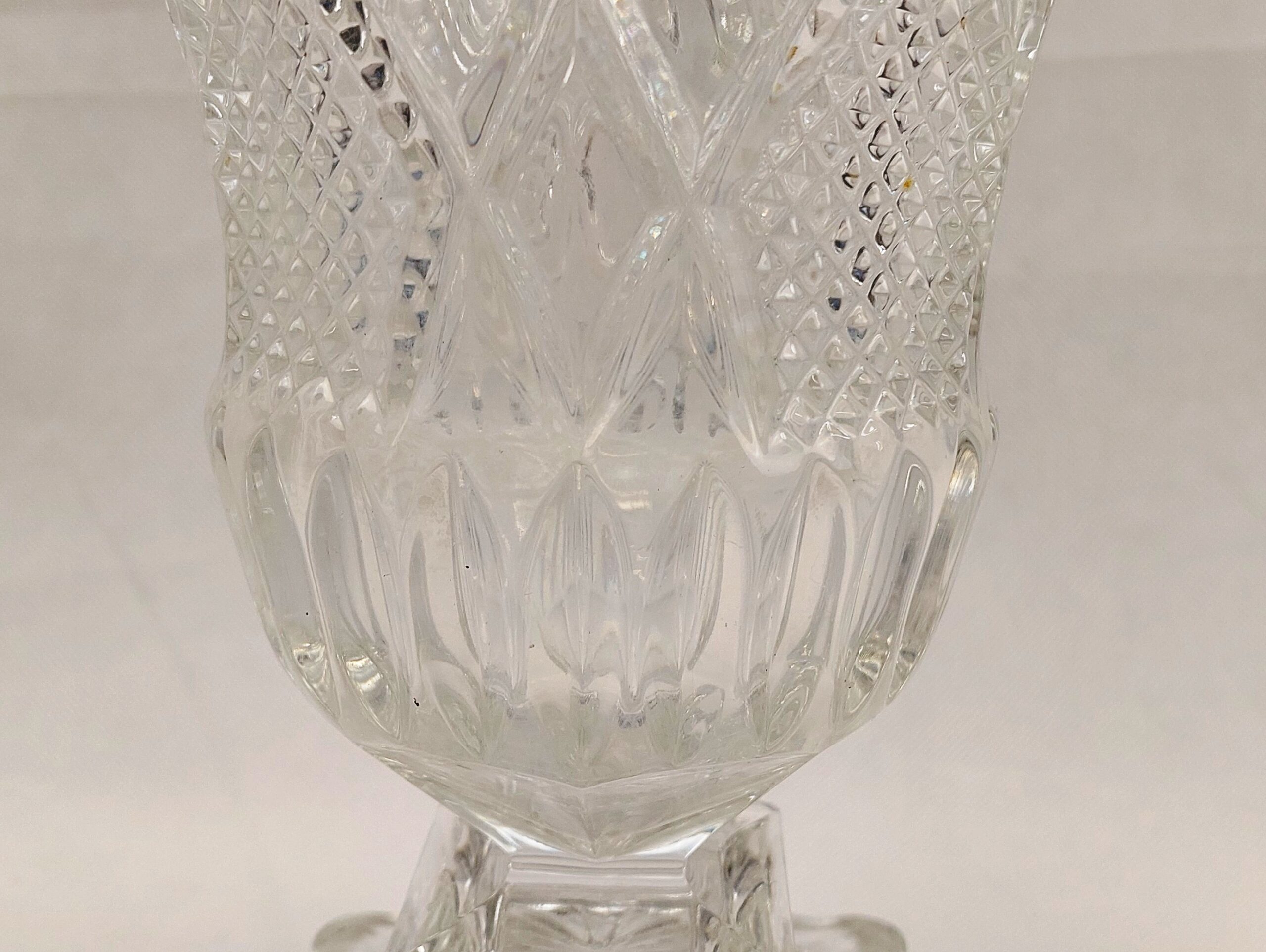 c1910 Irish Cut Glass Vase - Image 3