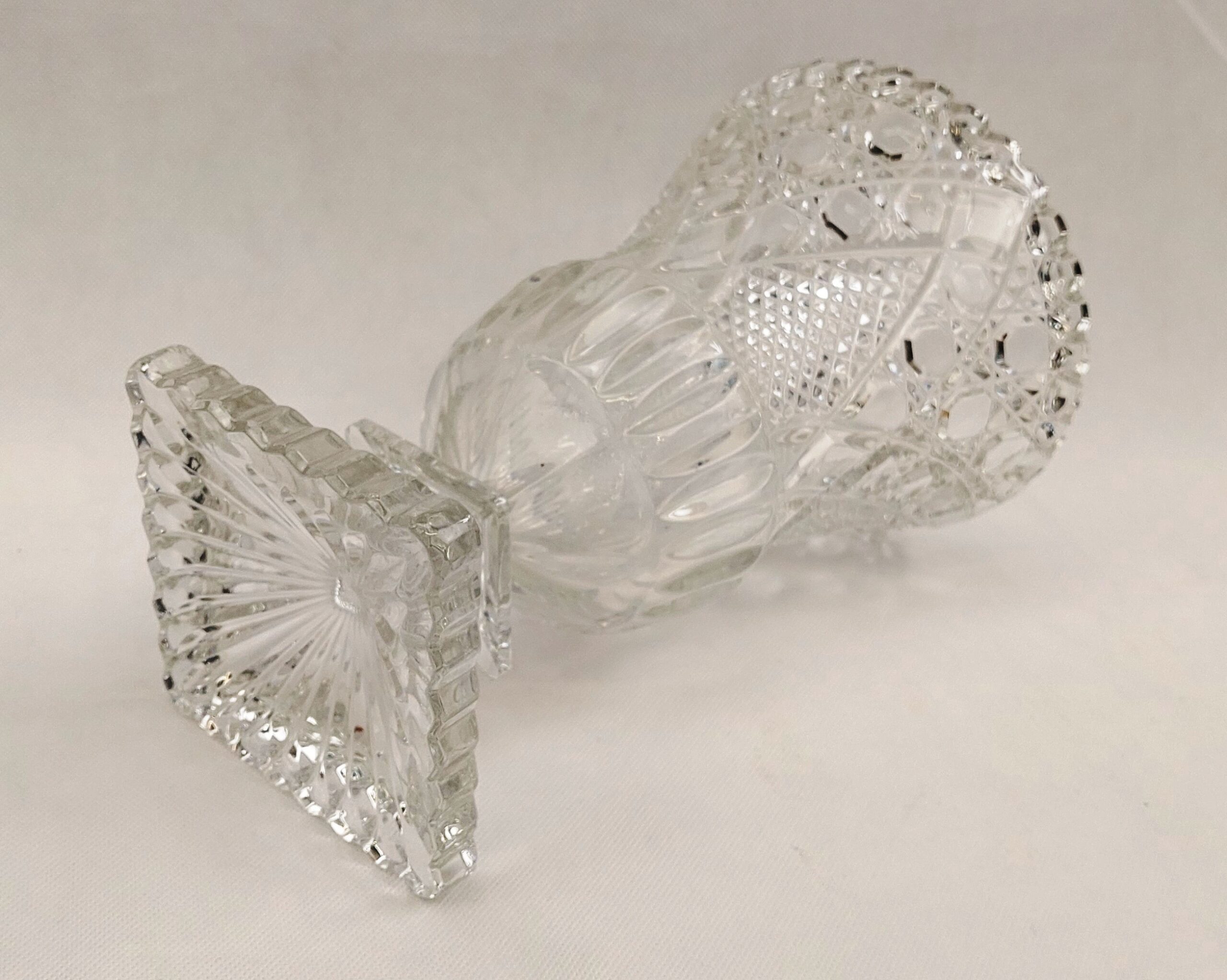 c1910 Irish Cut Glass Vase - Image 7