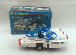Vintage Boxed ‘Astro-Launch Fightership’ Wind-Up Toy Spaceship