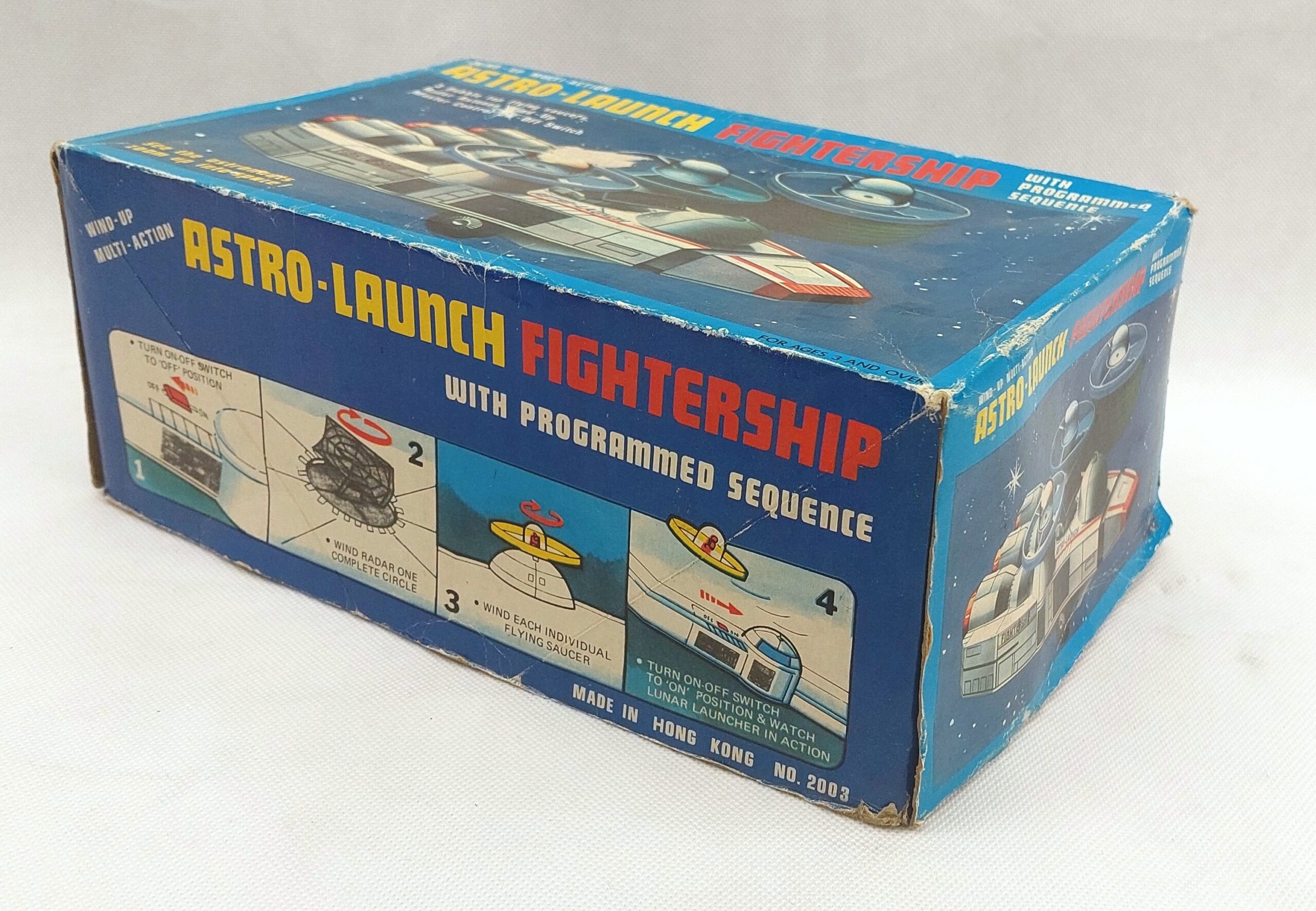 Vintage Boxed ‘Astro-Launch Fightership’ Wind-Up Toy Spaceship - Image 10