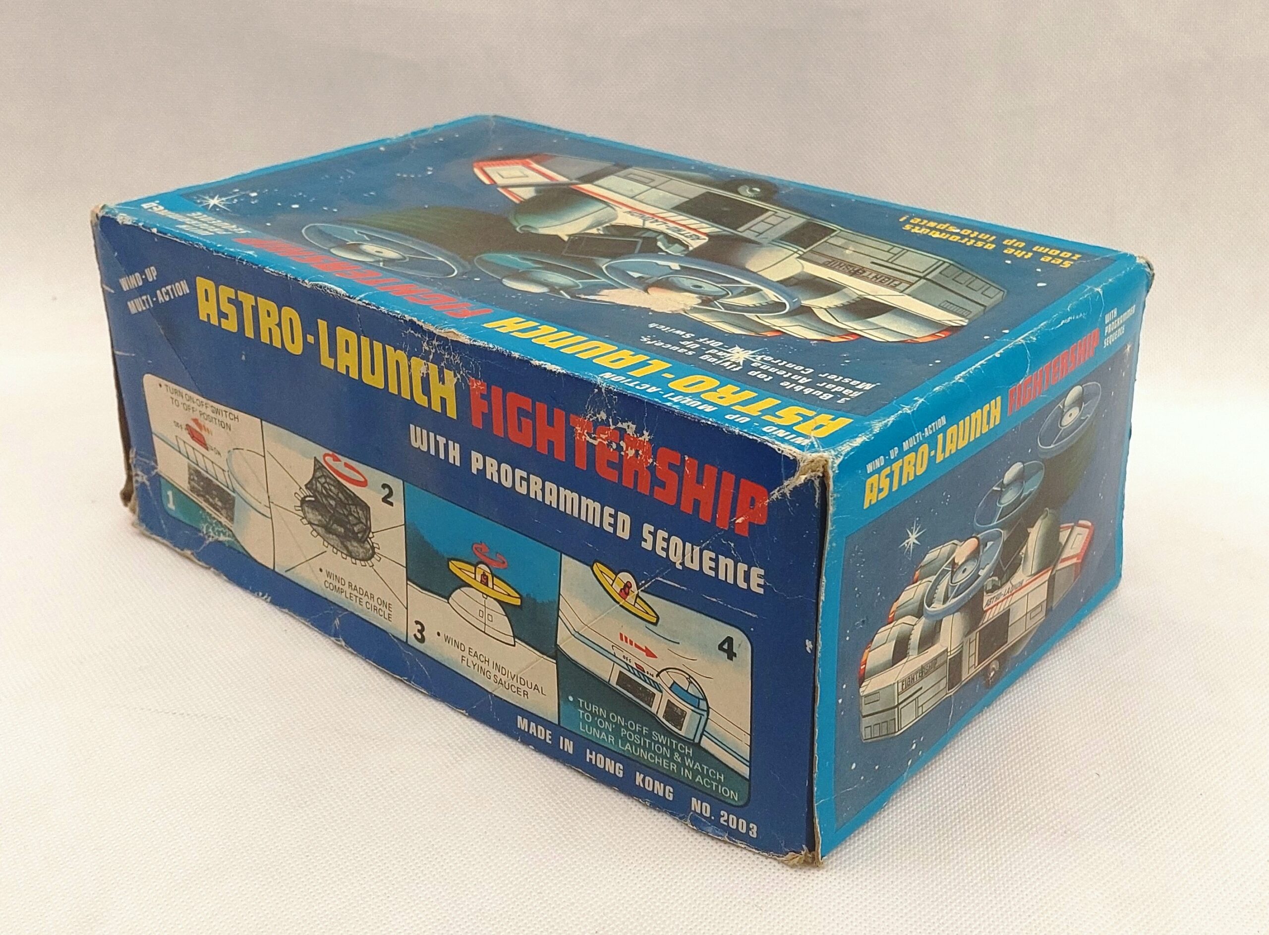 Vintage Boxed ‘Astro-Launch Fightership’ Wind-Up Toy Spaceship - Image 11
