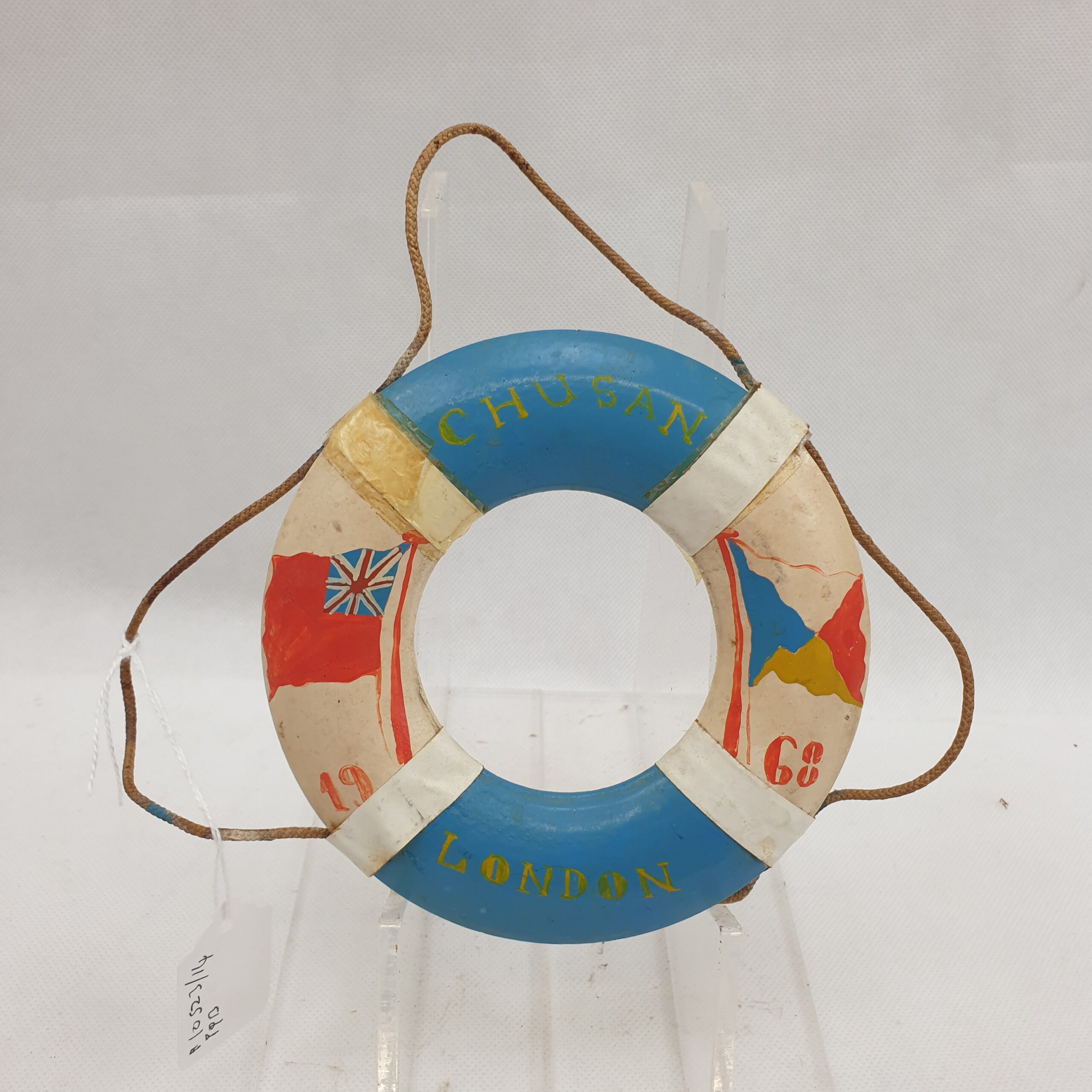 P & O 1968 Cruise Liner Chusan Souvenir Life Ring