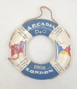 P&O Liner Arcadia 1968 Souvenir Life Ring