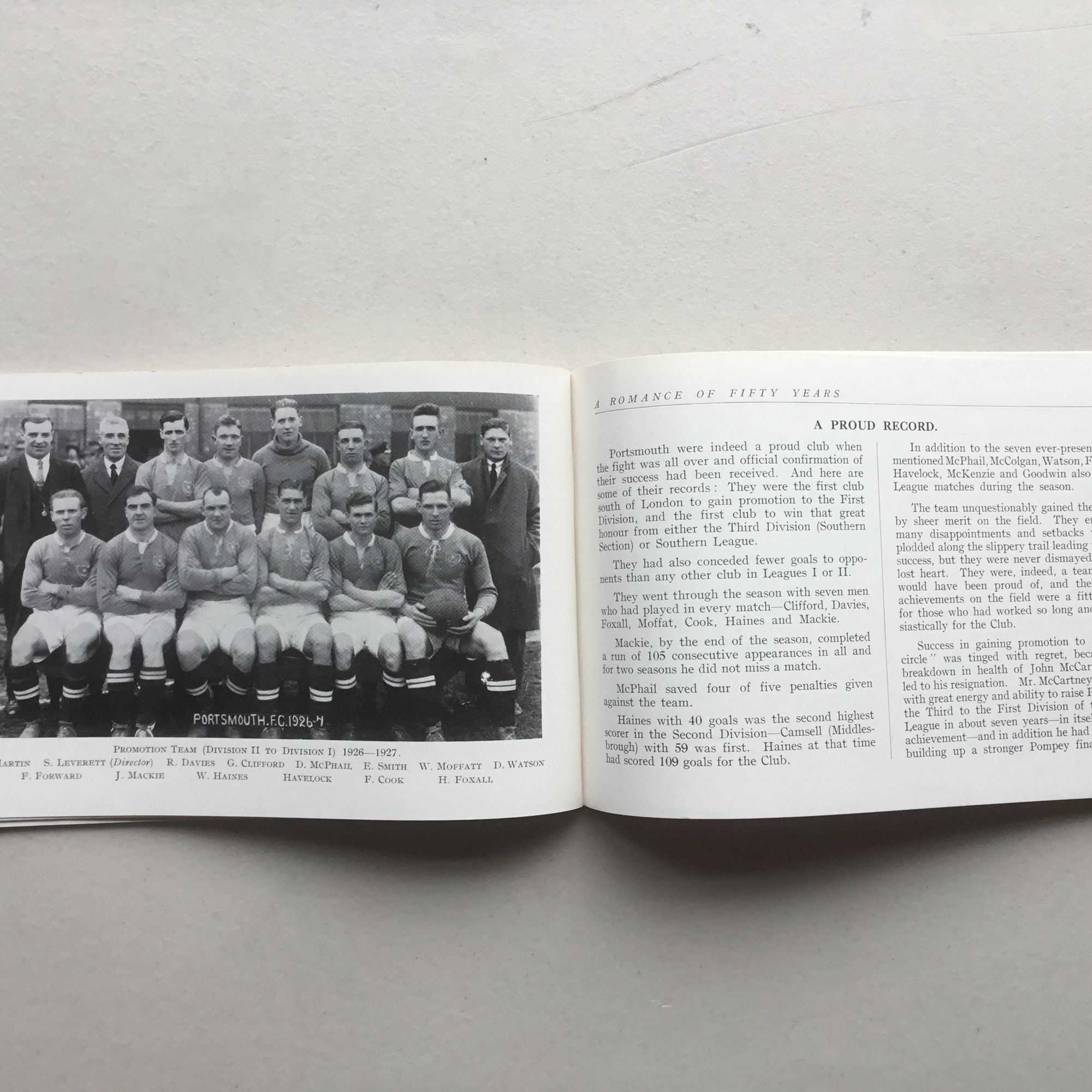 Portsmouth Football Club 1898-1948 Golden Jubilee Handbook - Image 10