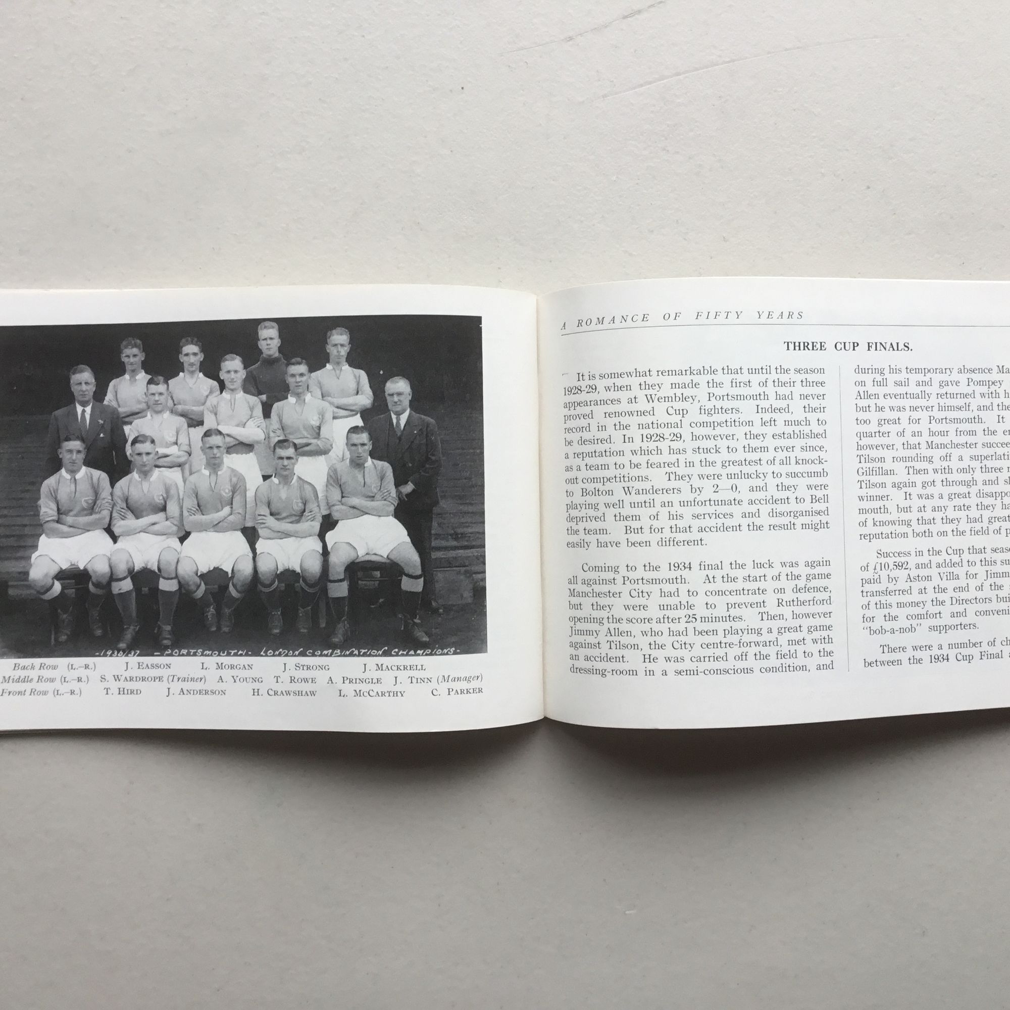 Portsmouth Football Club 1898-1948 Golden Jubilee Handbook - Image 11