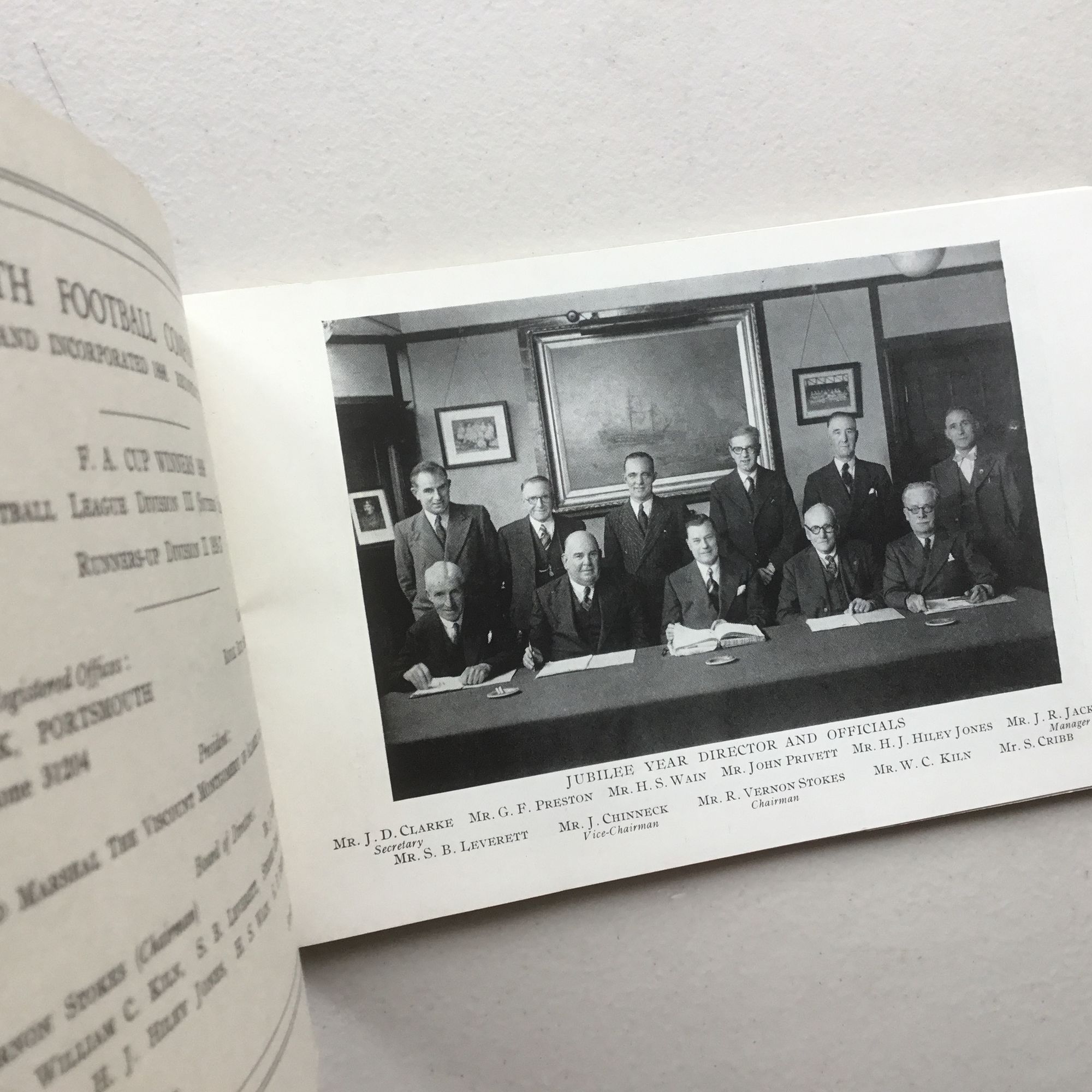 Portsmouth Football Club 1898-1948 Golden Jubilee Handbook - Image 2