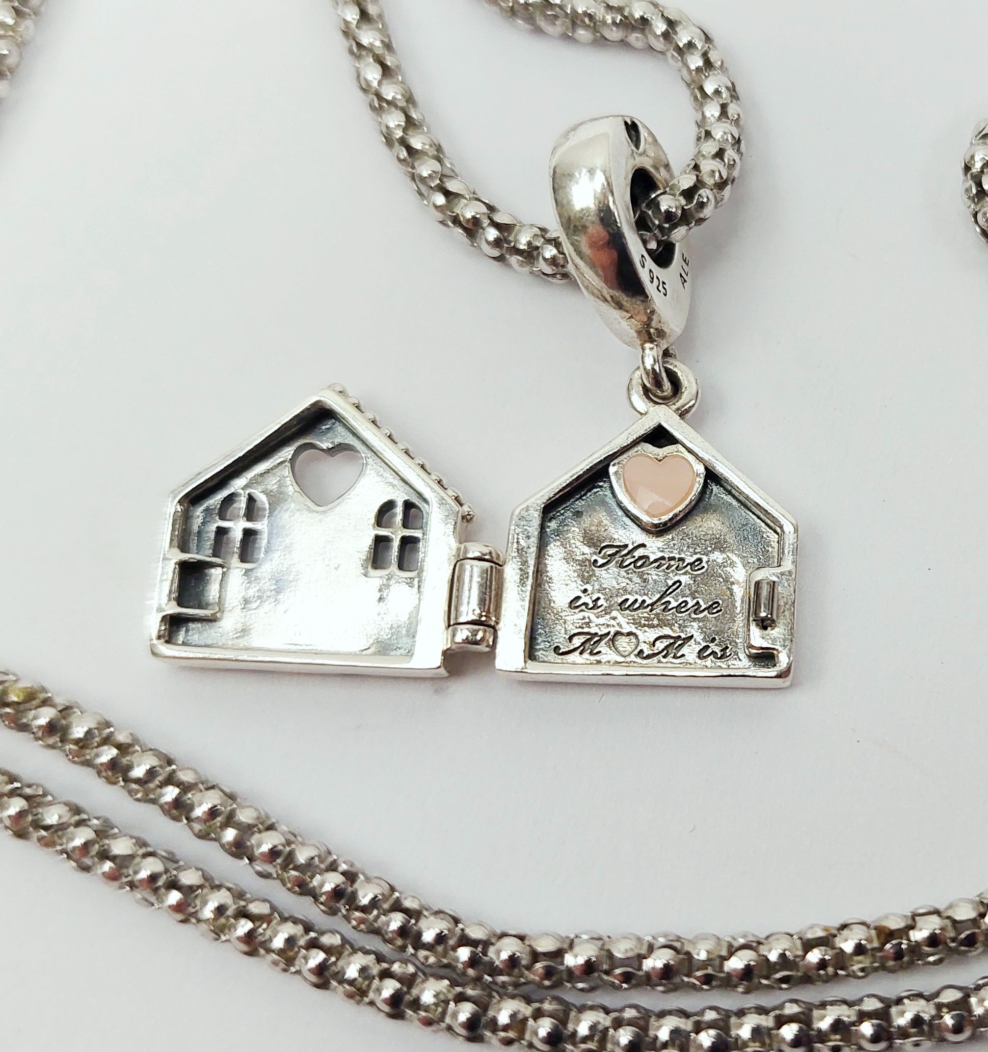 Sterling Silver Home Is Where Mum Is Necklace Pendant And Chain - Image 4
