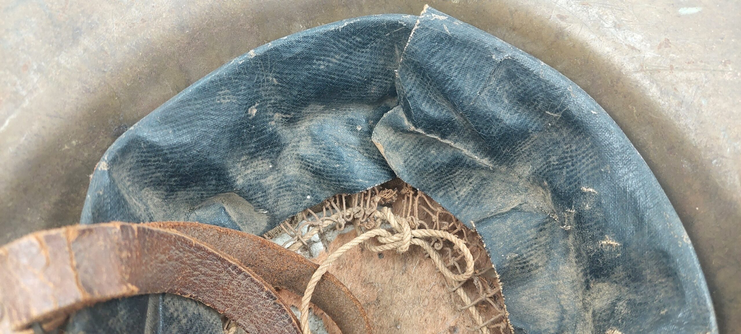 WW1 British Brodie Mark 1 Helmet Worn By 2nd Lieutenant Louis Anthony Loup - Image 6