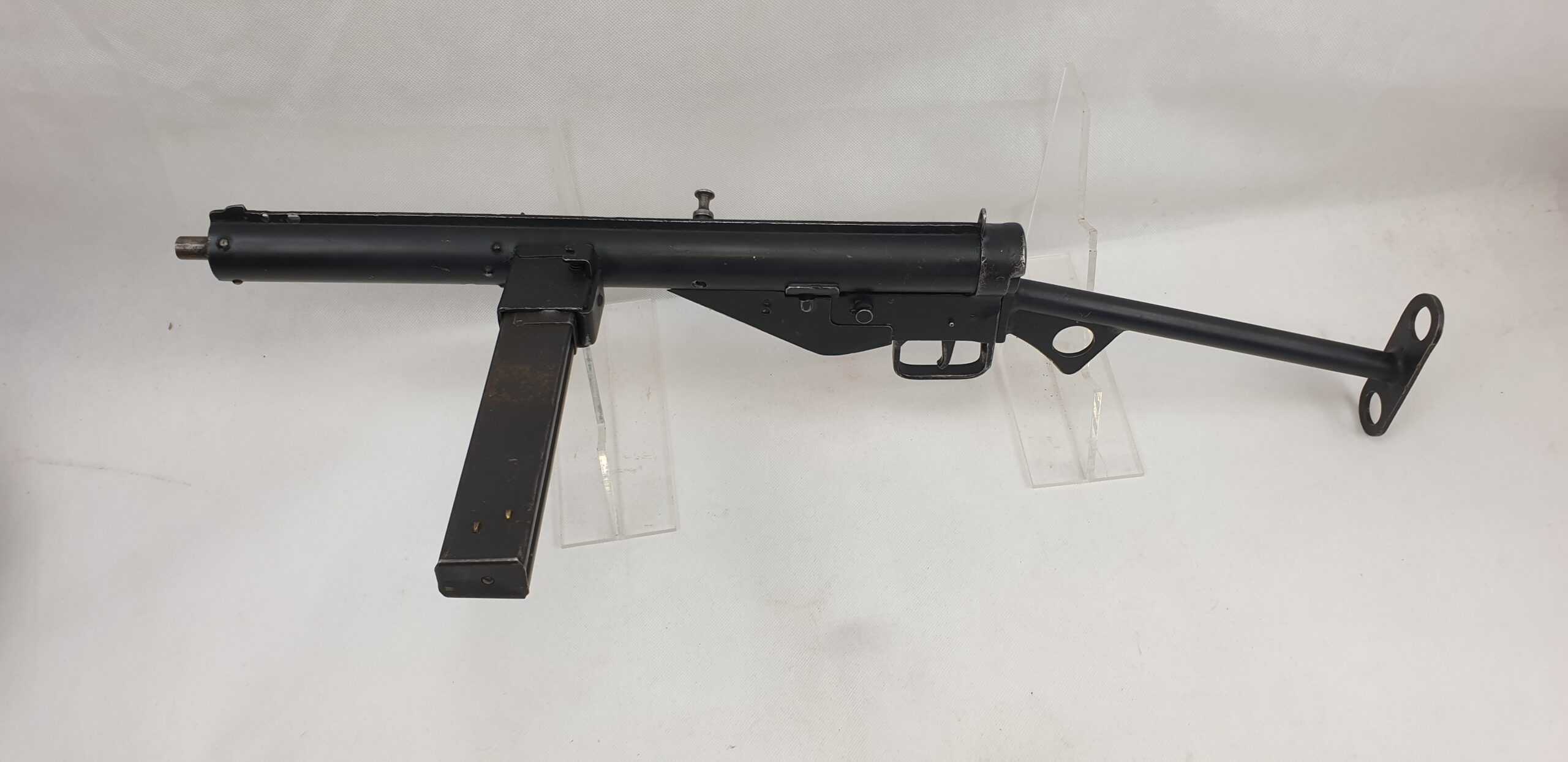 WW2 British STEN MK3 SMG, Fully Strippable, Cocks and Dry Fires - Deactivated - Image 2