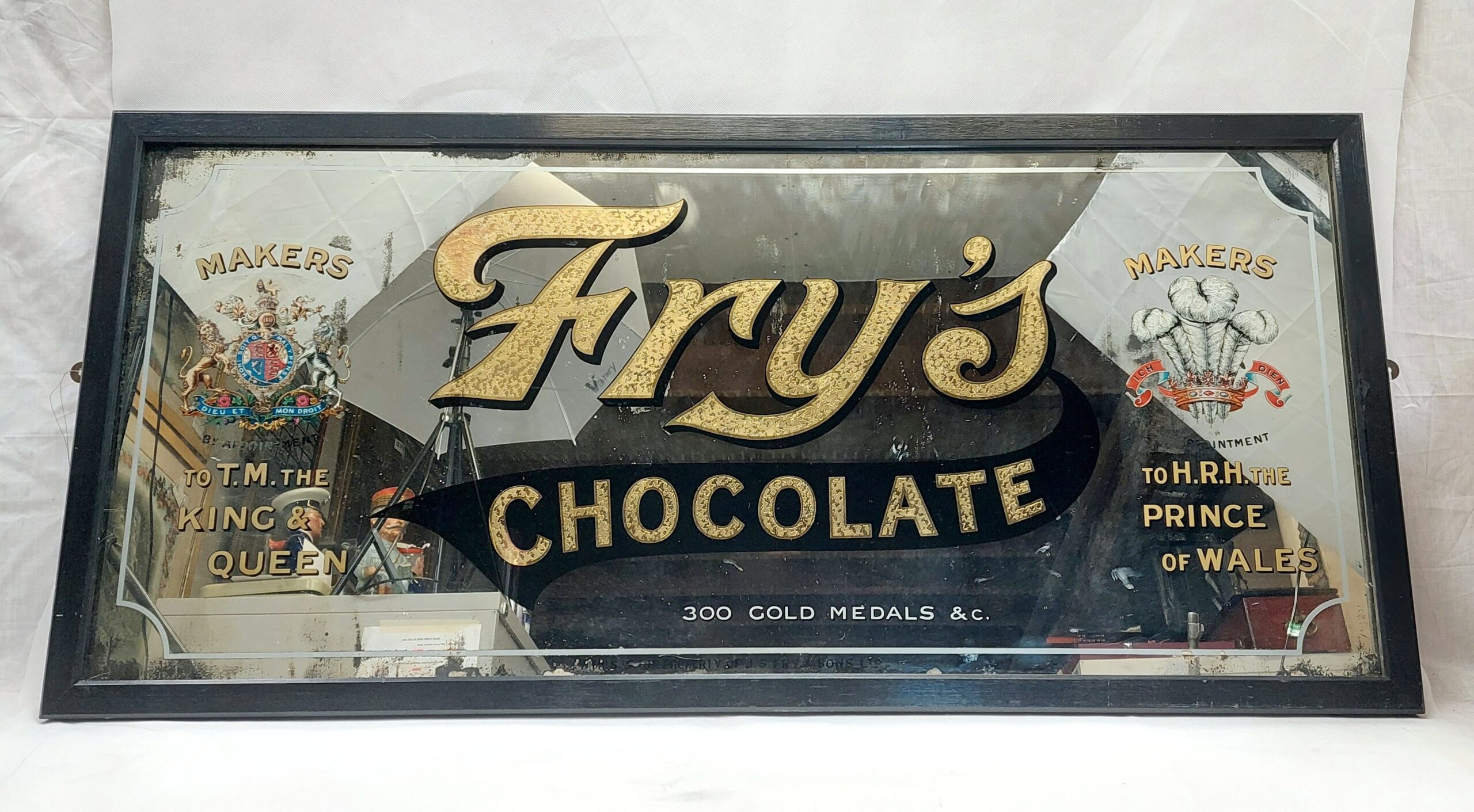 c1910 Fry's Chocolate Advertising Mirror