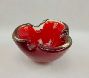 1970s Italian Murano Red Bowl