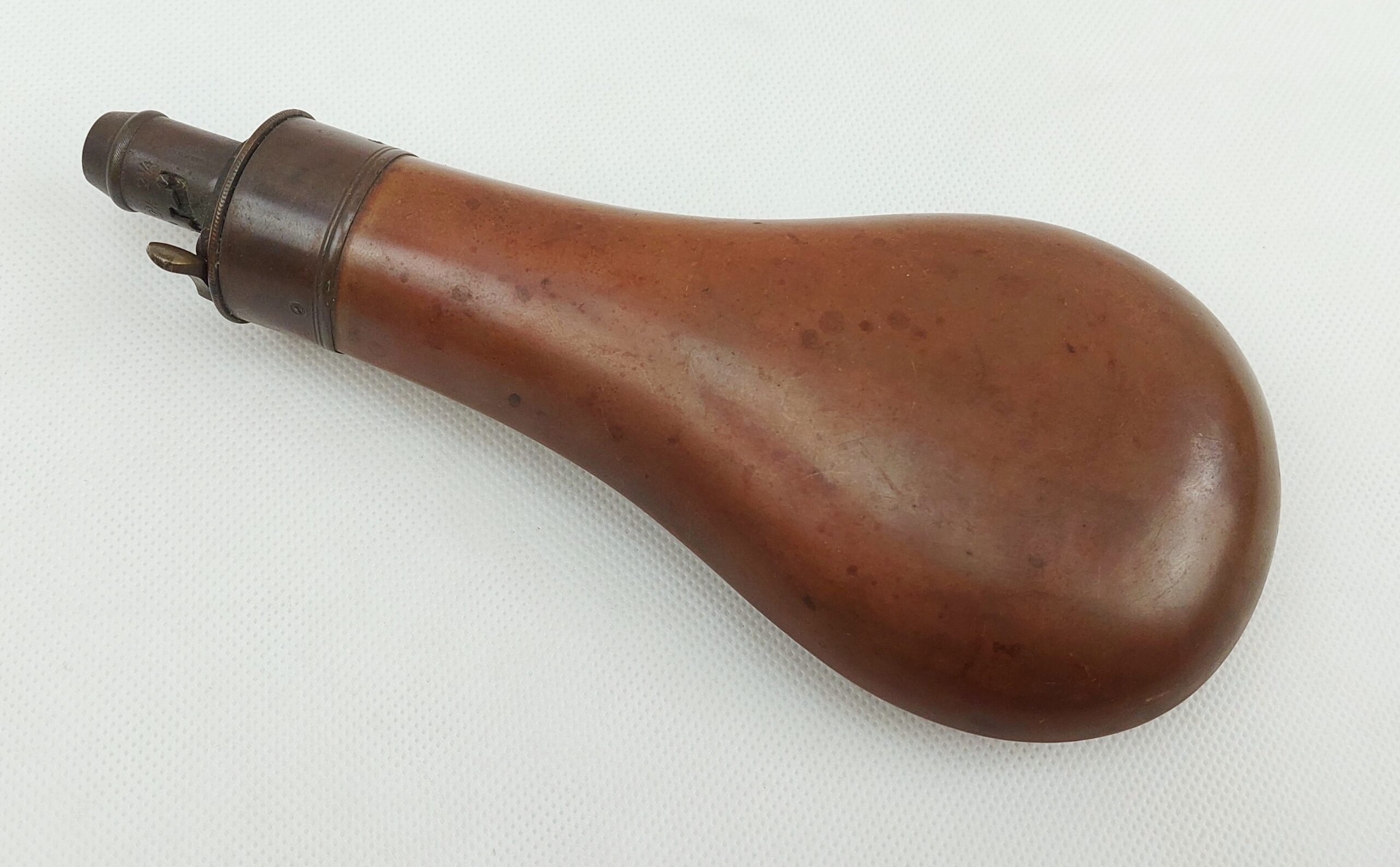Antique Copper And Brass Powder Horn #2