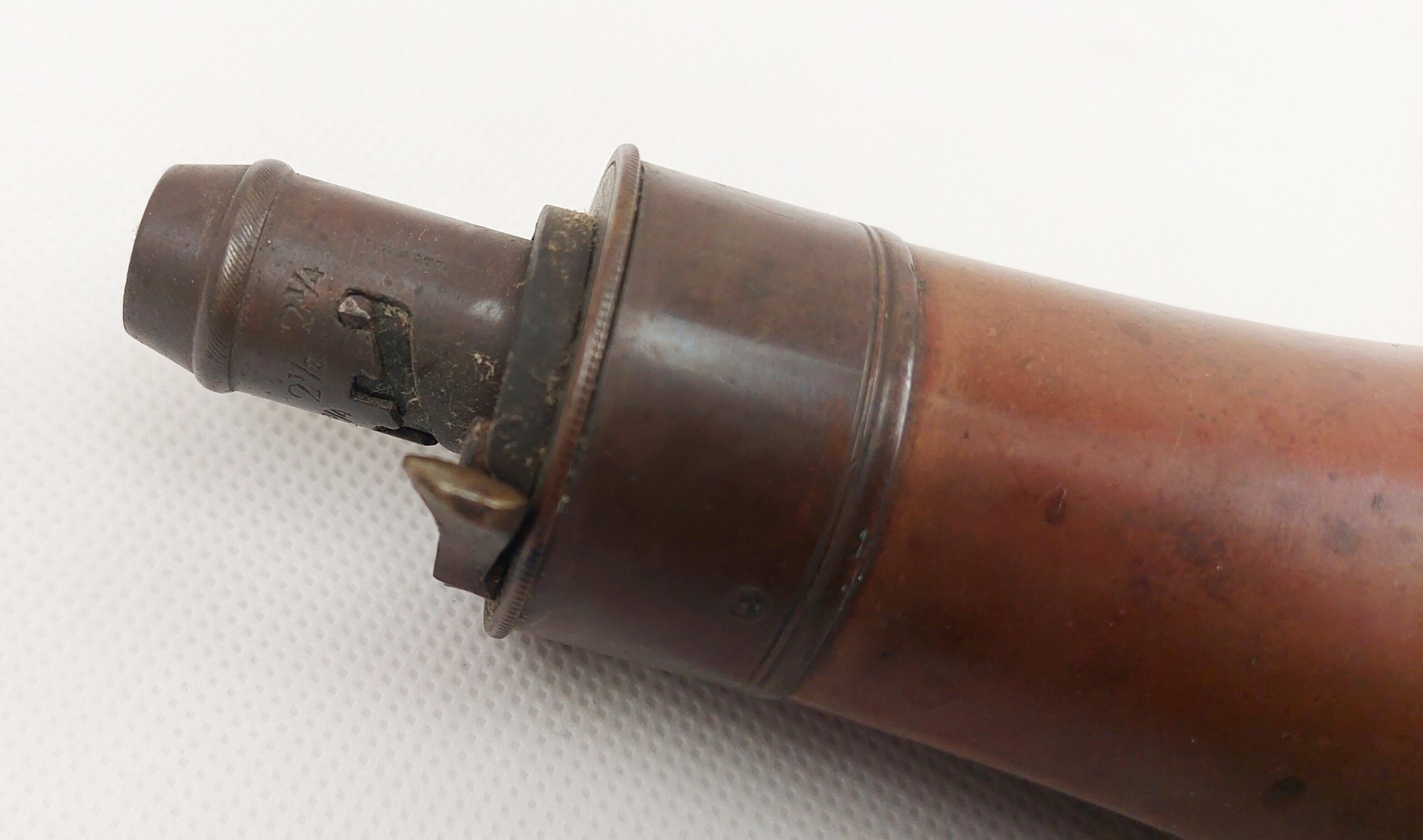 Antique Copper And Brass Powder Horn #2 - Image 4