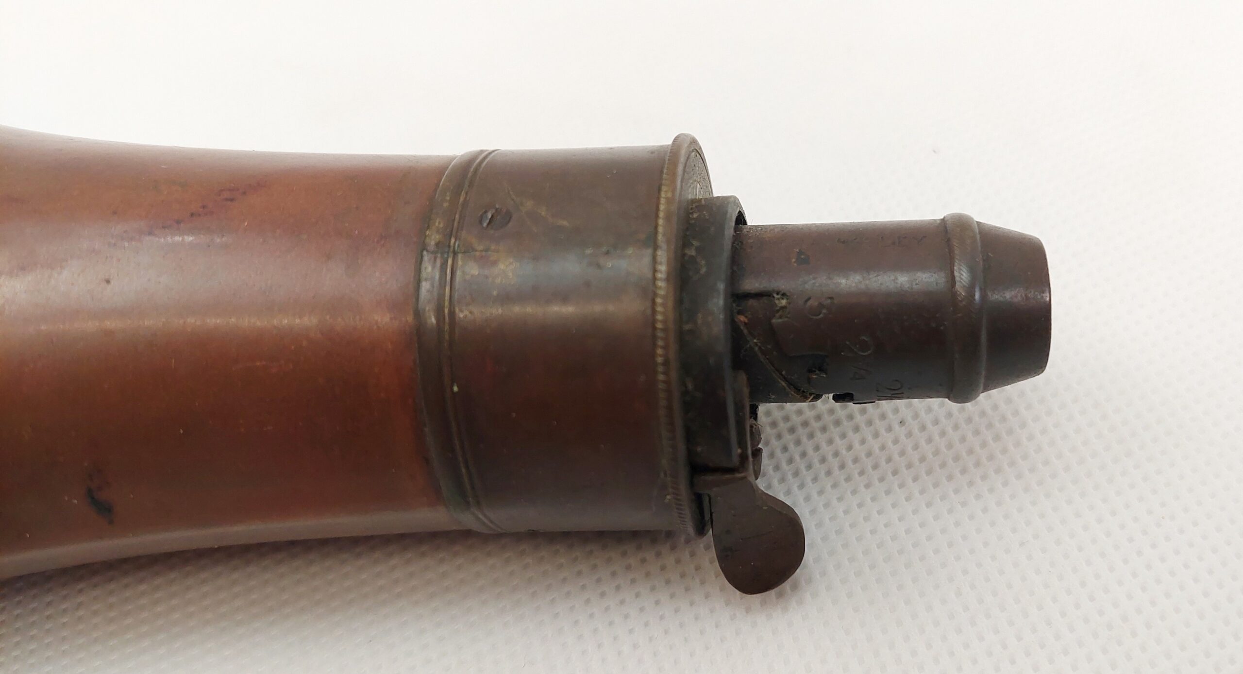 Antique Copper And Brass Powder Horn #2 - Image 3