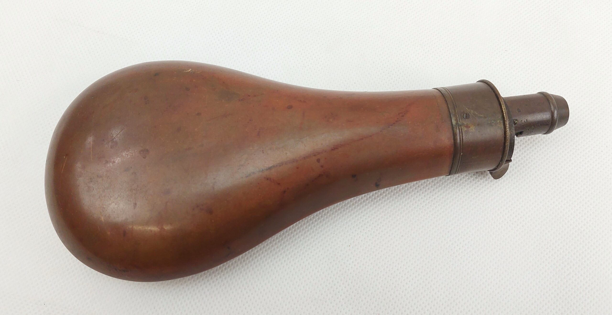 Antique Copper And Brass Powder Horn #2 - Image 2
