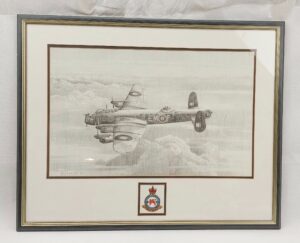 Avro Lancaster Pencil Drawing By David Bryan