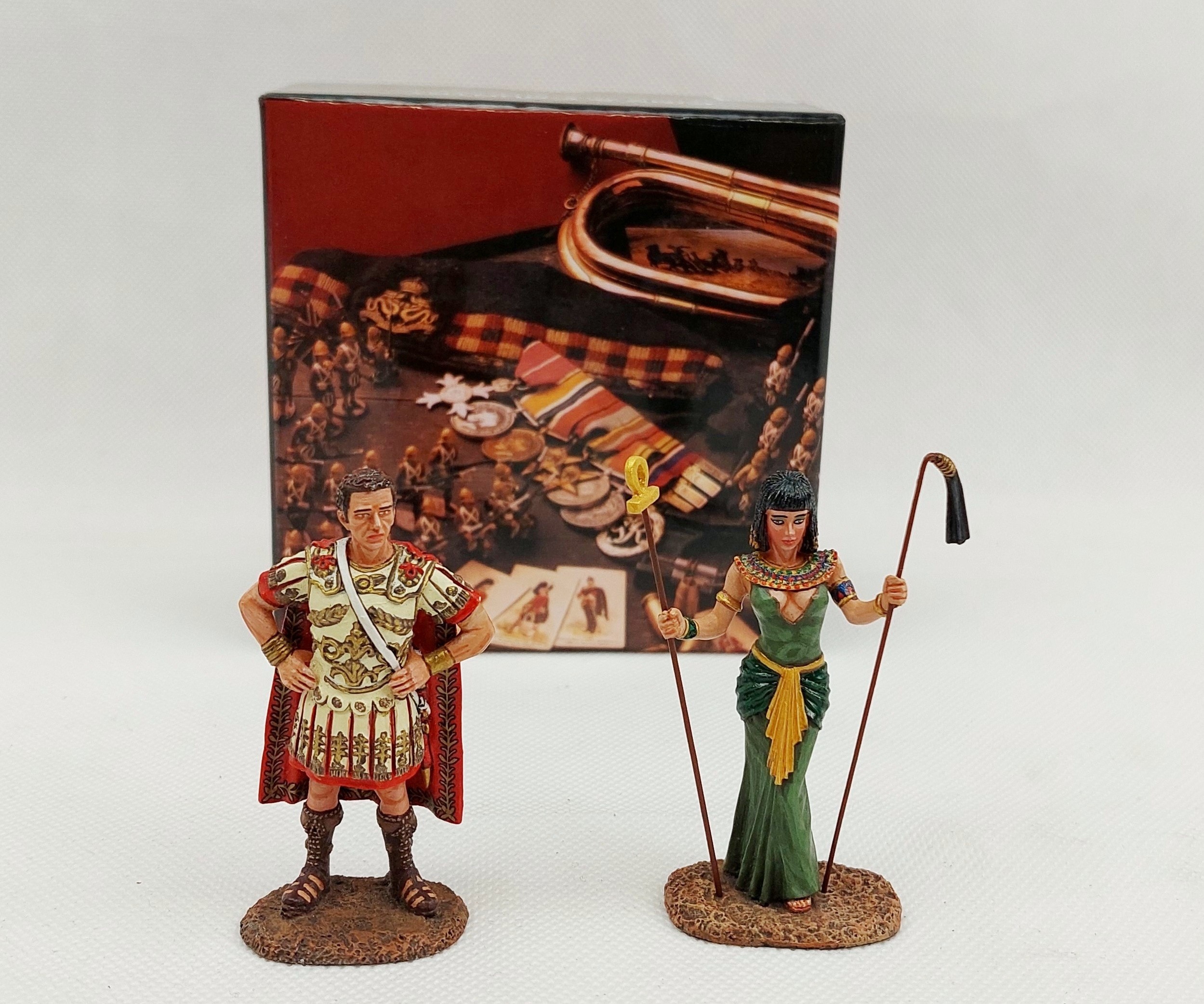 Boxed King And Country Anthony And Cleopatra Metal Figures AE-SO1