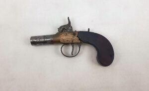 Circa 1830 Turn Off Smooth Bore Barrel Percussion Pocket Pistol By Selby Of Wareham