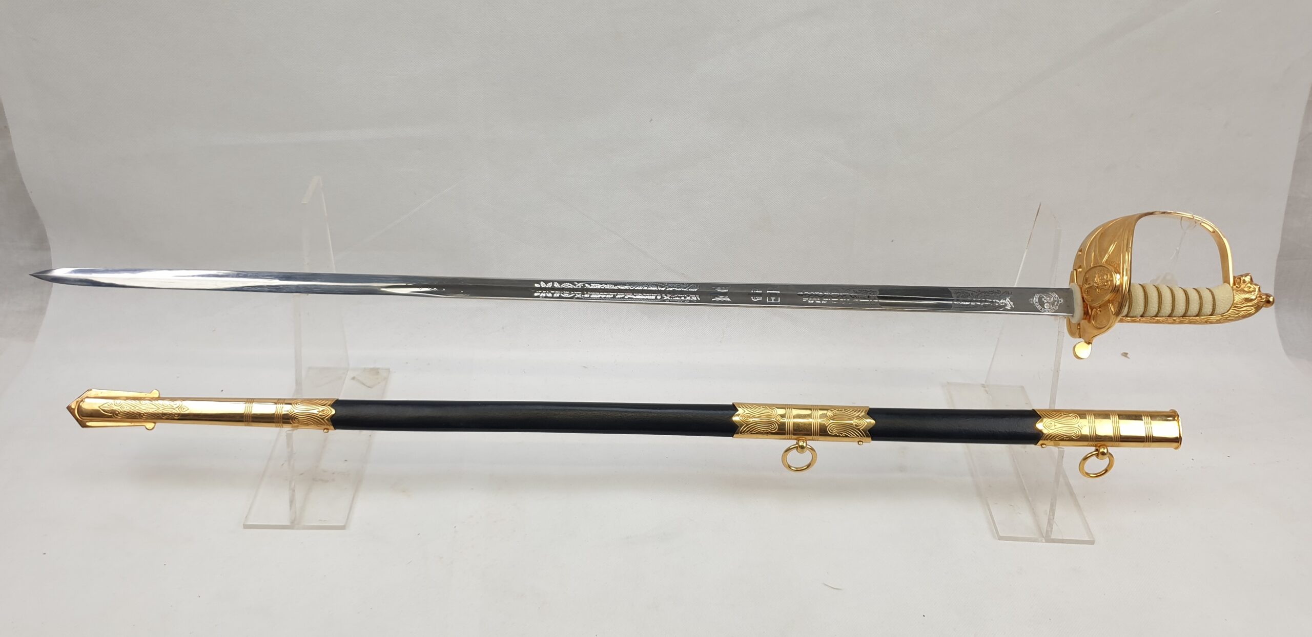 Immaculate 1827 Pattern QE2 Royal Navy Officers Sword By Firmin And Sons - Image 23
