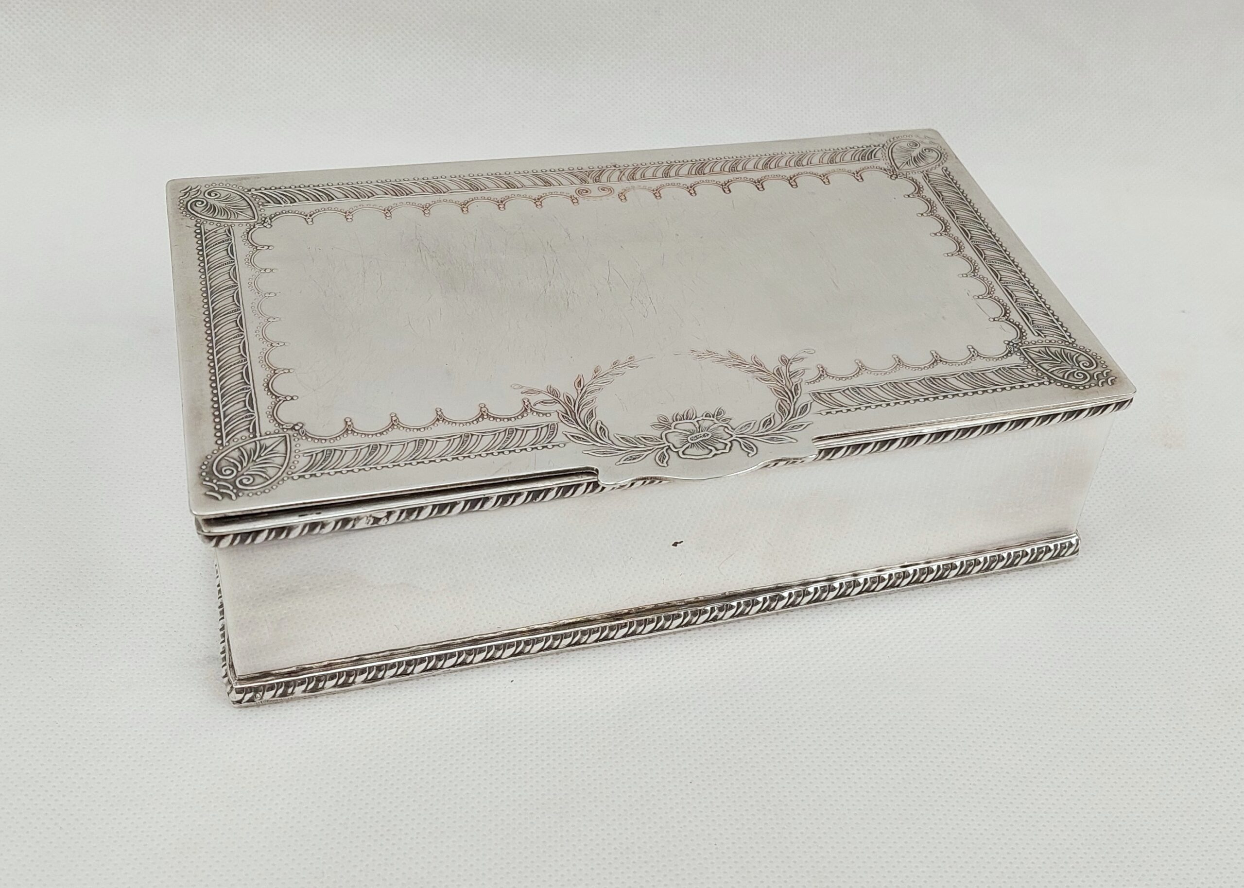 Silver Plate Cigarette Tin