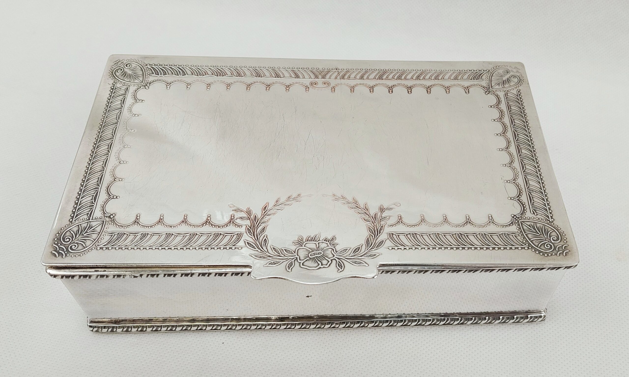 Silver Plate Cigarette Tin - Image 2