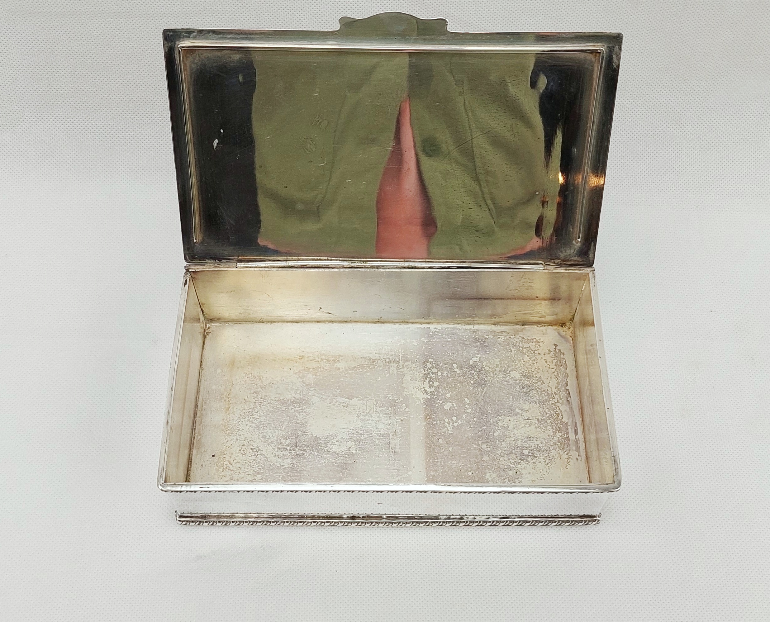 Silver Plate Cigarette Tin - Image 3
