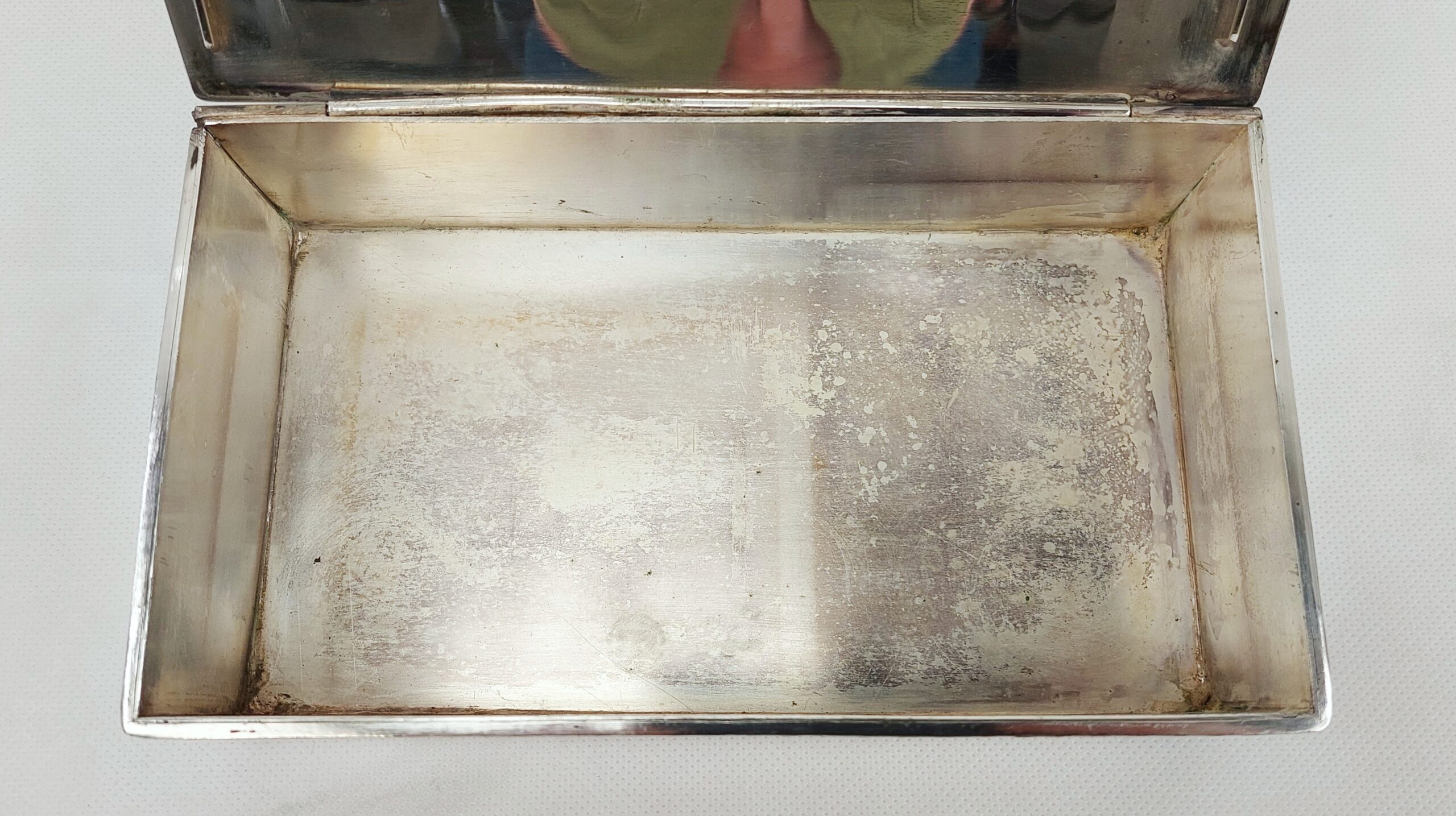 Silver Plate Cigarette Tin - Image 4
