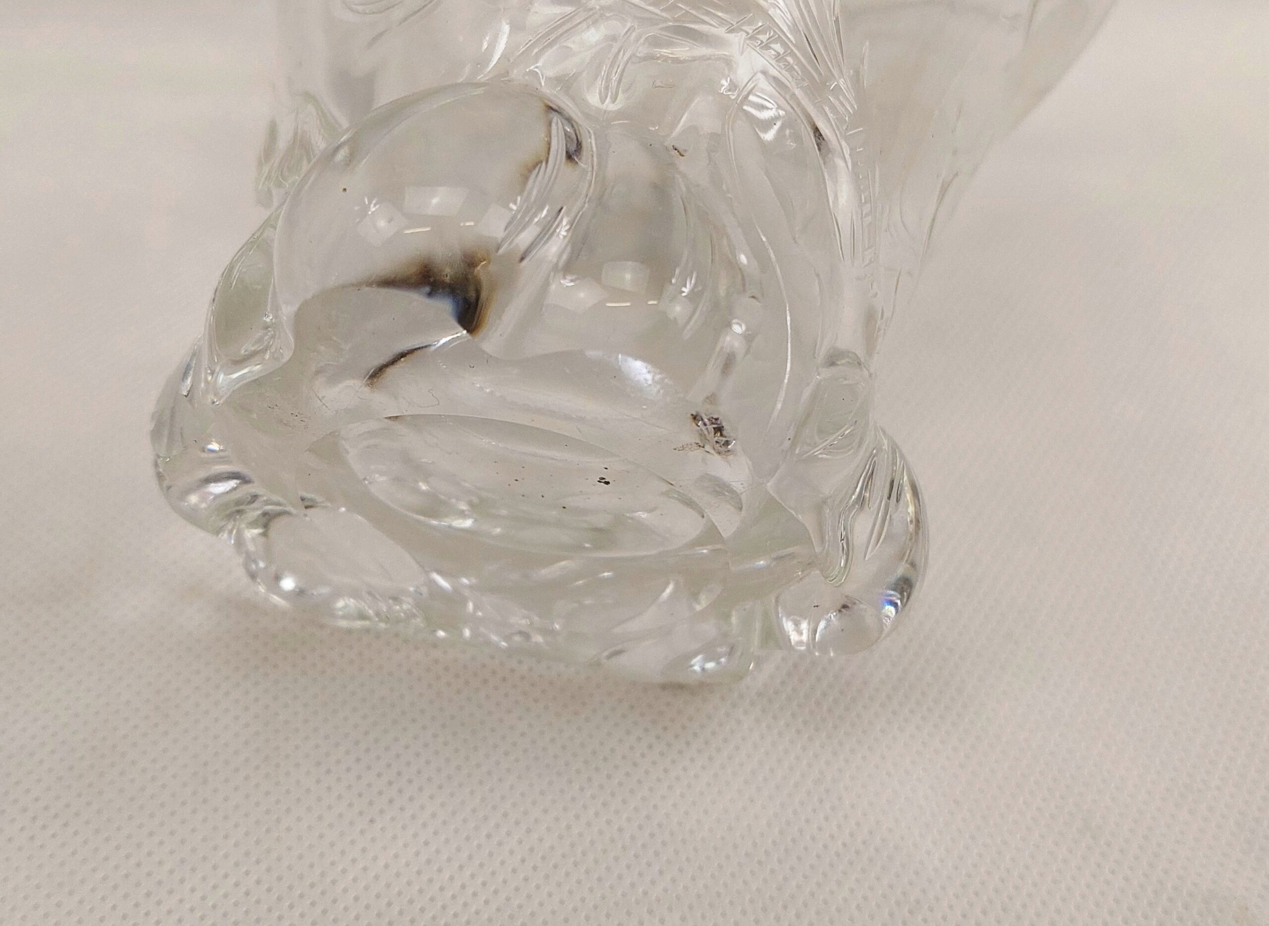 Victorian Elephant Foot Vase Etched, Moulded And Cut Glass Vase - Image 2