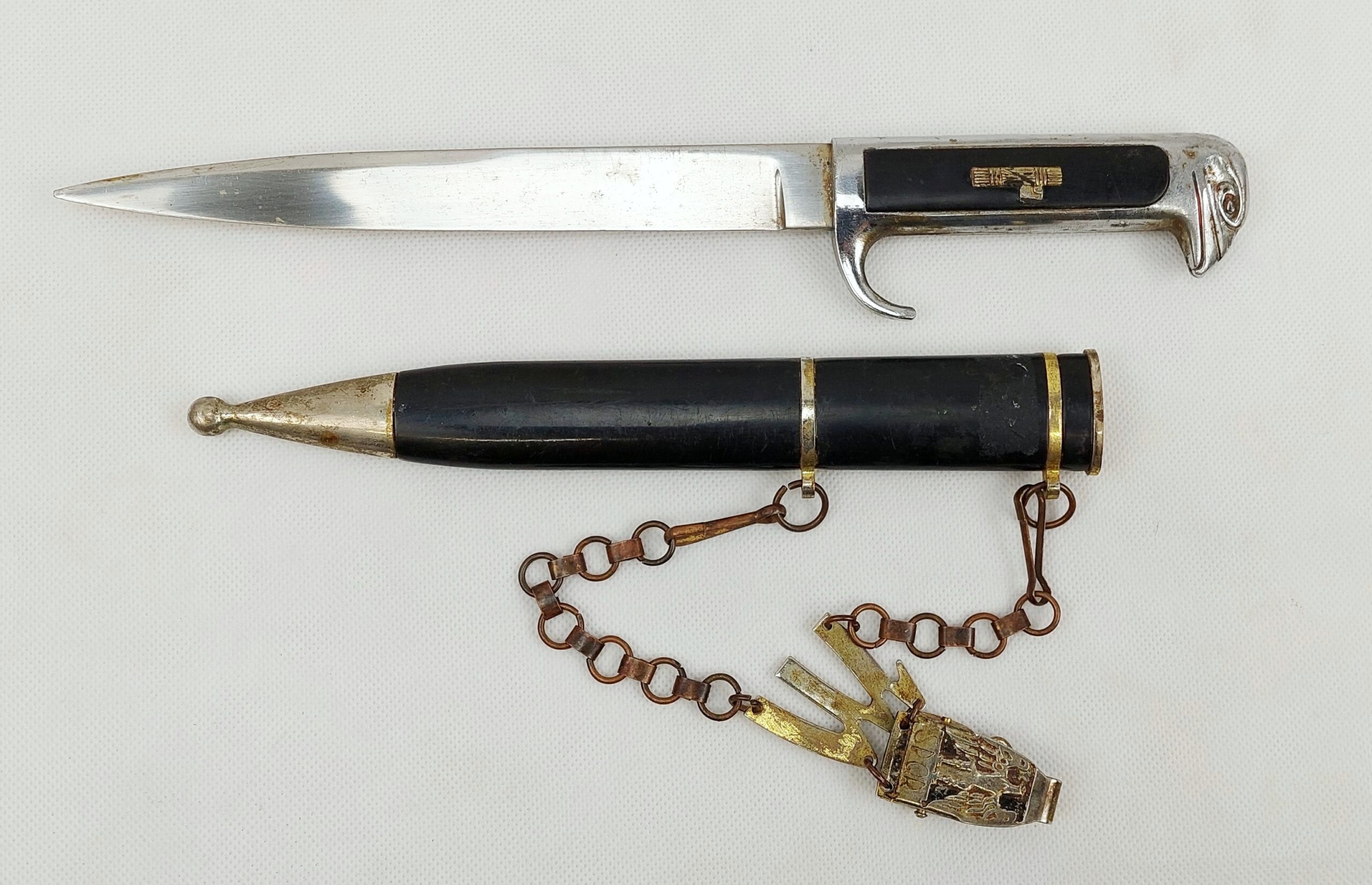WW2 Italian NCOs Dagger, Scabbard And Hanger
