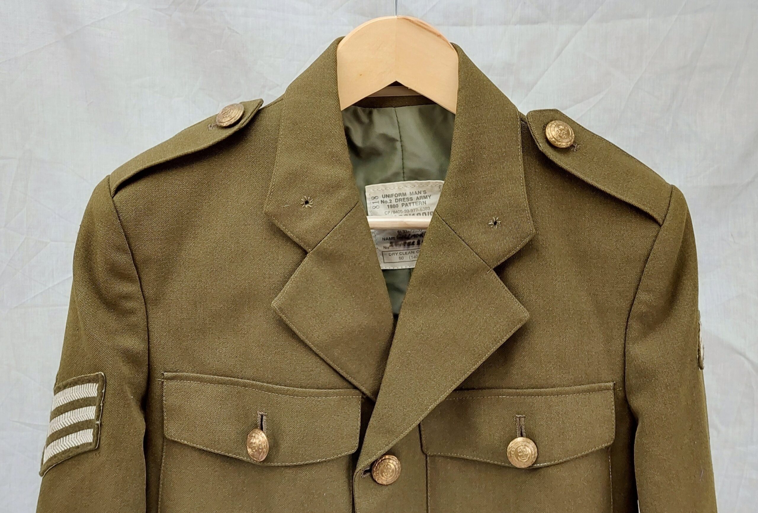 1980 Pattern Royal Marines No 2 Dress Army Sergeants Tunic - Image 12
