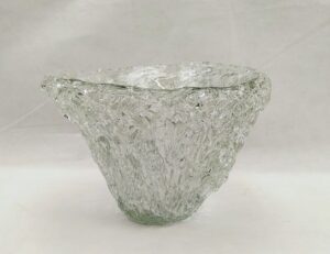 Art Glass Vase By The Renowned Romanian Glass Blower Mihai Topescu