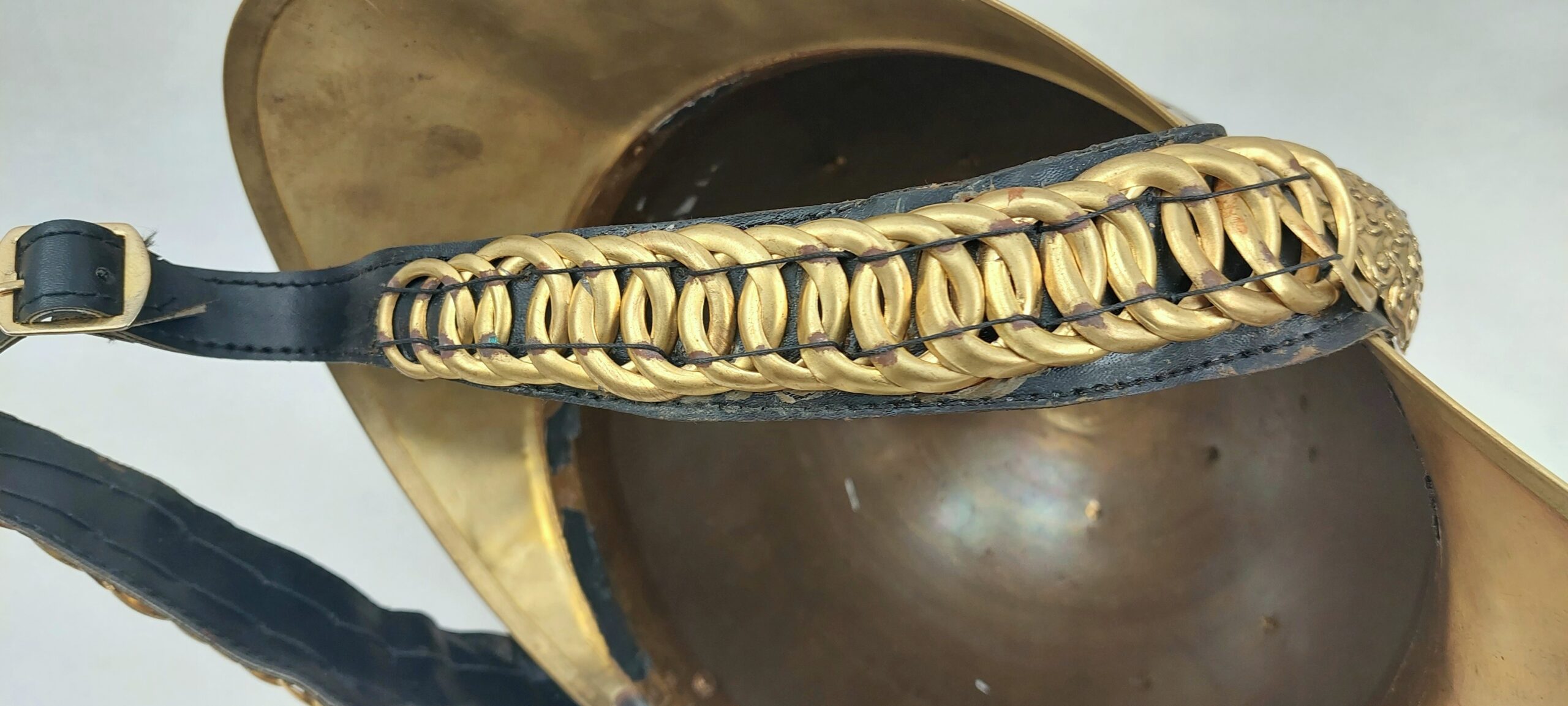 Australian New South Wales Merryweather Pattern Brass Firemans Helmet - Image 11