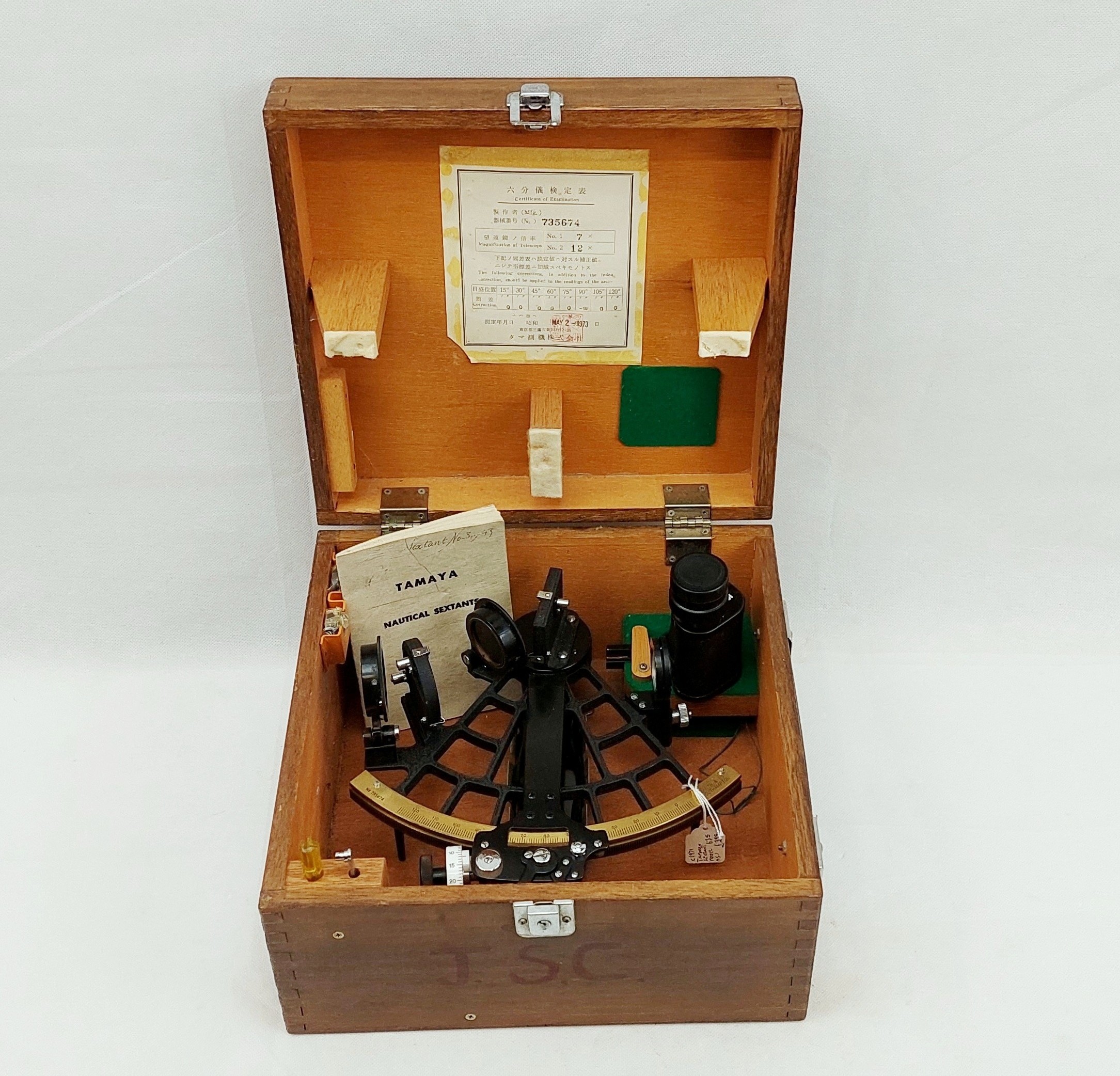 Cased Tamaya Sextant Model 635 MS-1