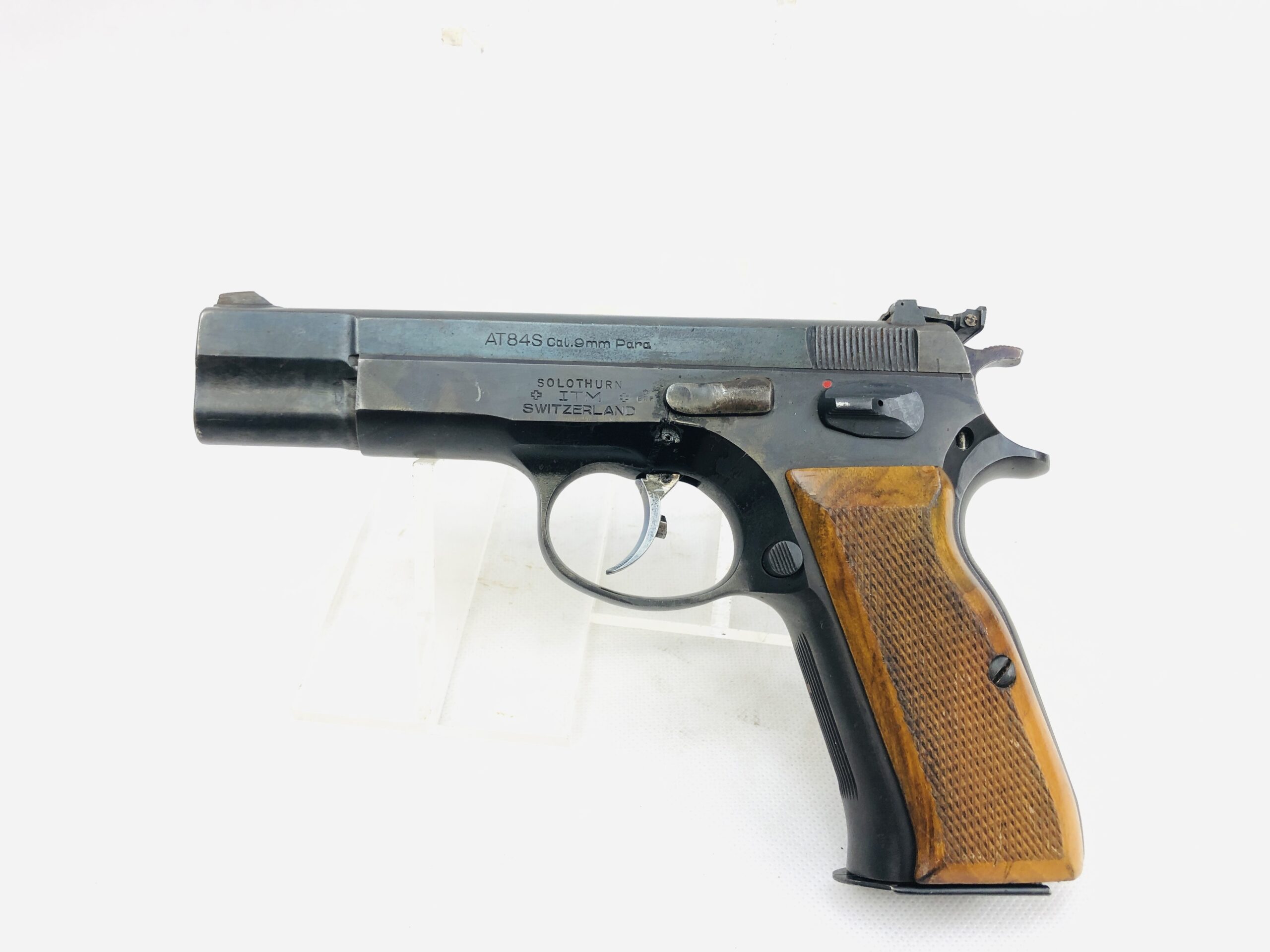 Deactivated Swiss AT84S cal 9mm Semi-Auto Pistol