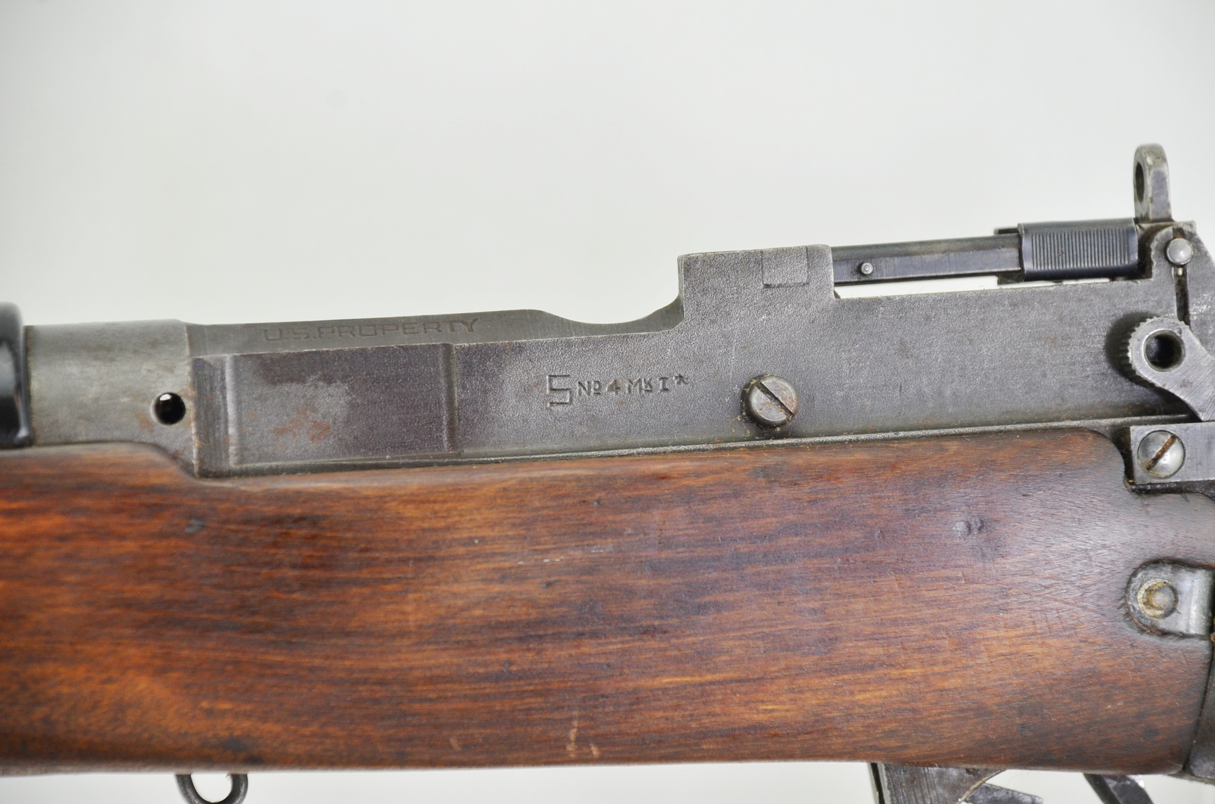 WW2 Land-Lease US Property Marked British Lee Enfield No 4 MK I* Rifle - Deactivated - Image 9