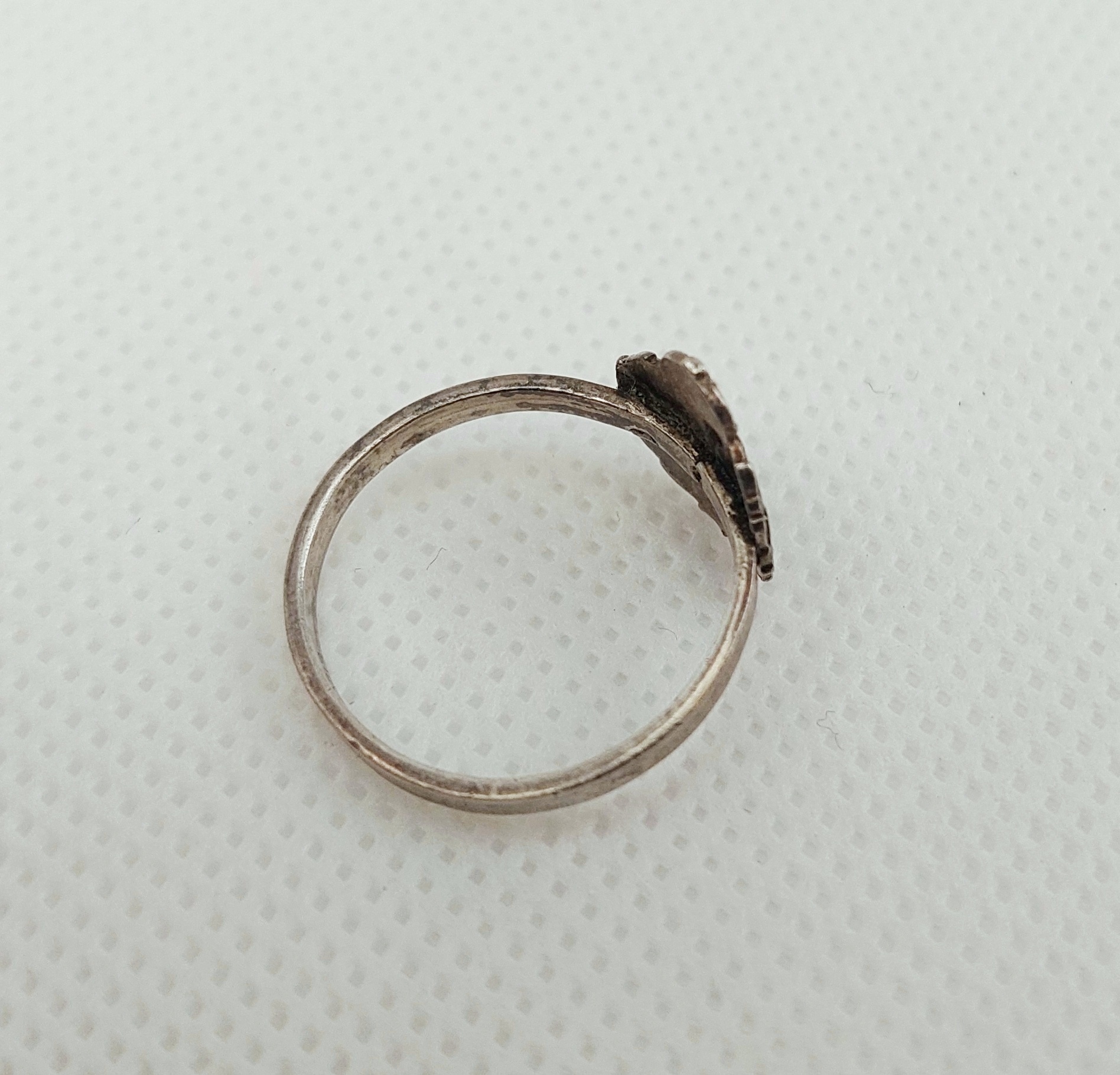 WW2 Sterling Silver & Enamel Auxiliary Territorial Service Ring - Image 4