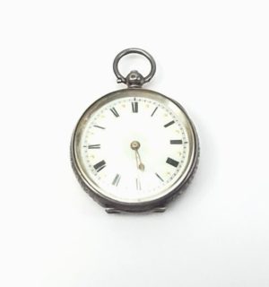 French Ladies Silver Pocket Watch