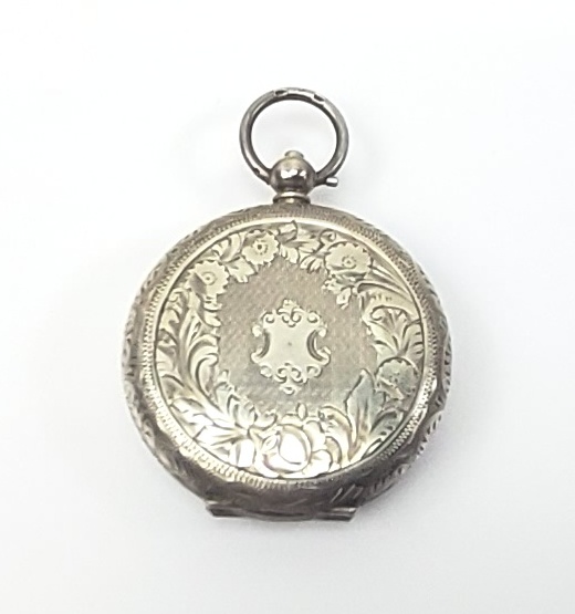 French Ladies Silver Pocket Watch - Image 2