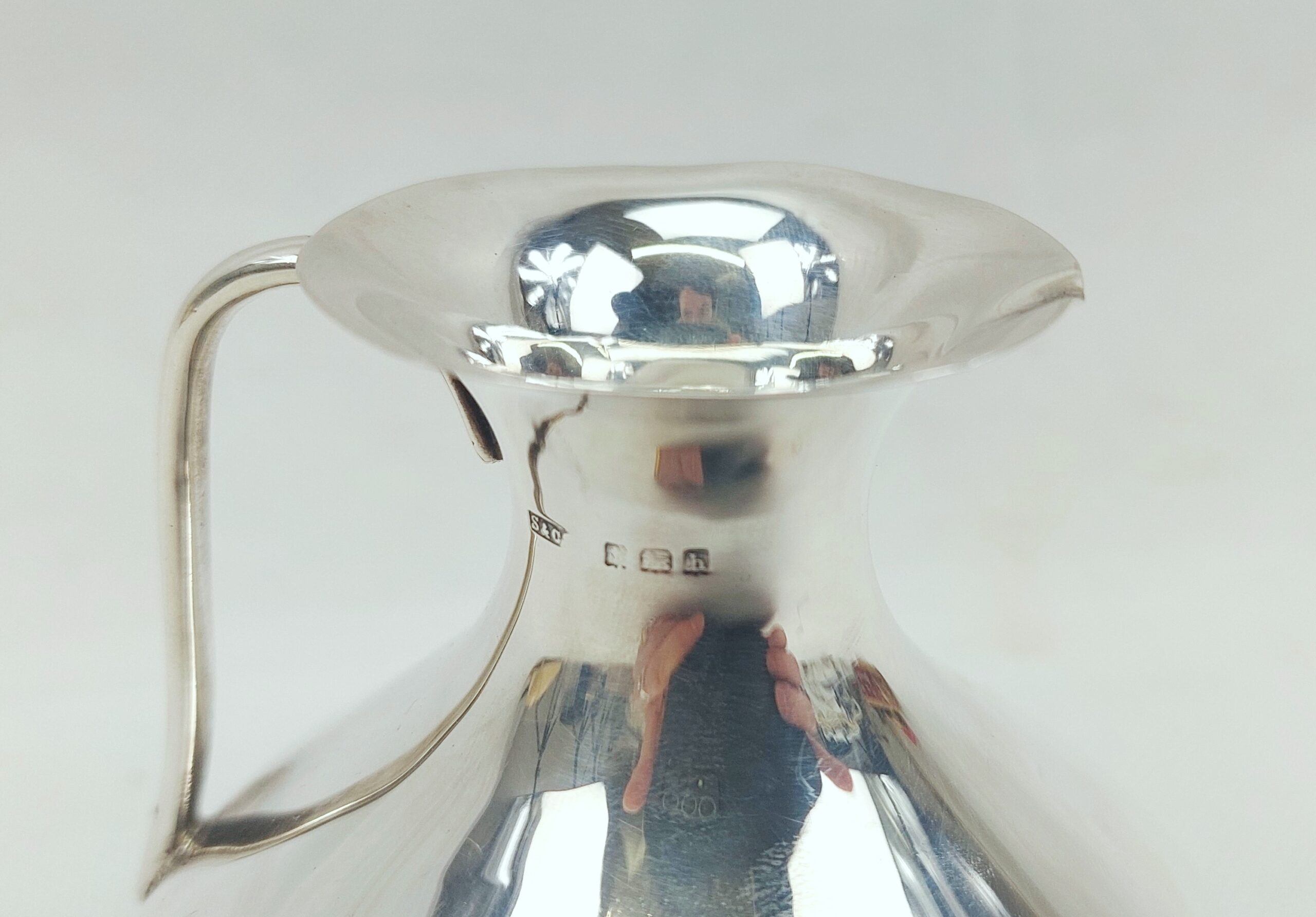 Small Sterling Silver Water Jug – Birmingham 1907 - Image 2