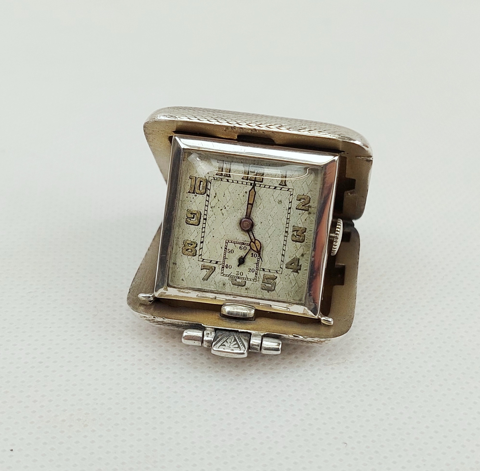 Art Deco Ladies Purse Watch Travel Clock By S.S.M. – Birmingham 1930