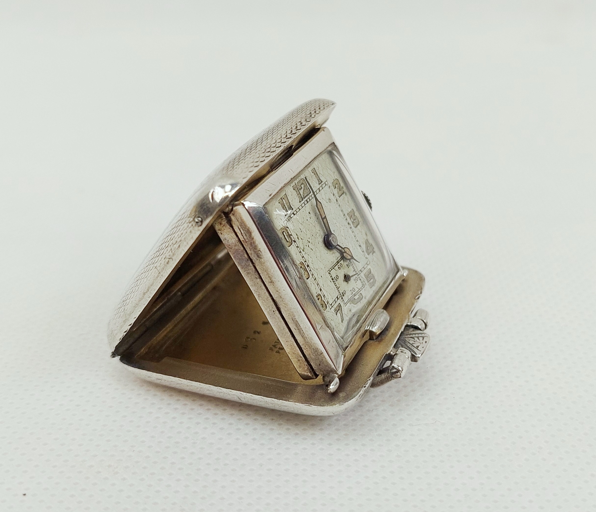 Art Deco Ladies Purse Watch Travel Clock By S.S.M. – Birmingham 1930 - Image 3