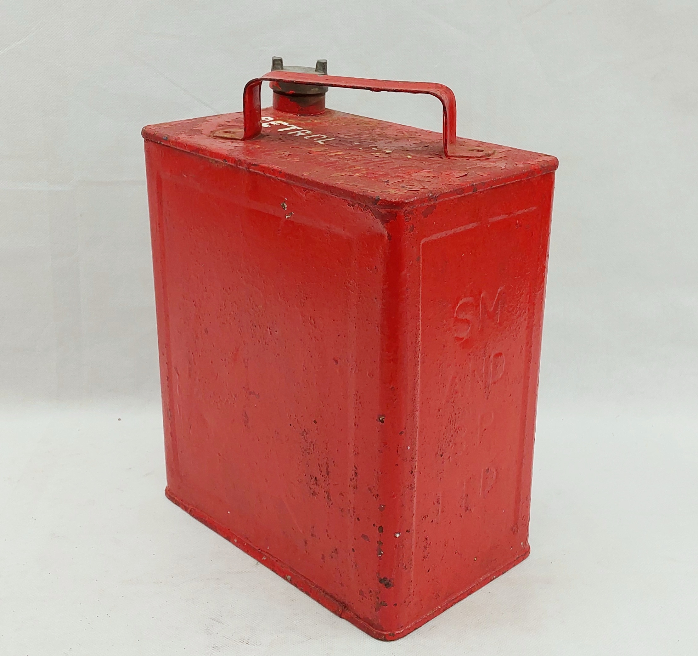 Vintage Red SM & BP Petrol Can - Image 4