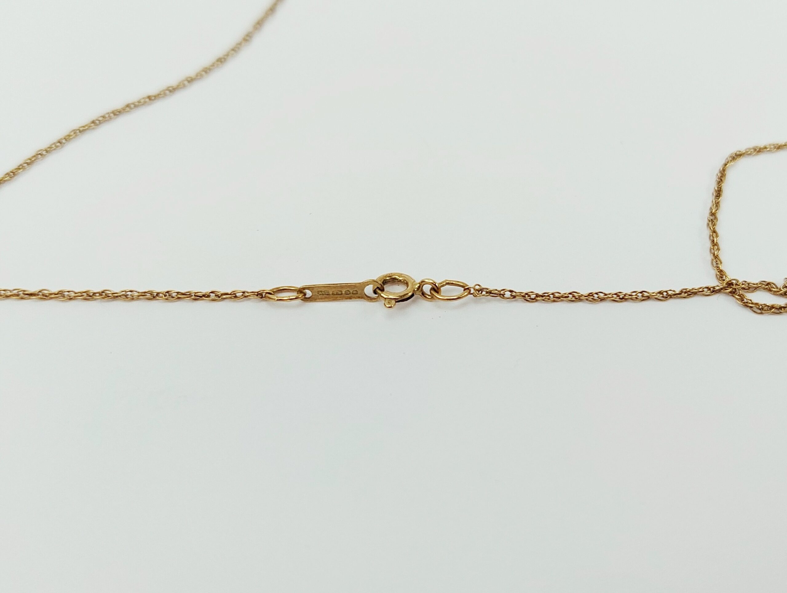 9ct Rose Gold Smokey Quartz & Diamond Pendant Necklace - Image 6