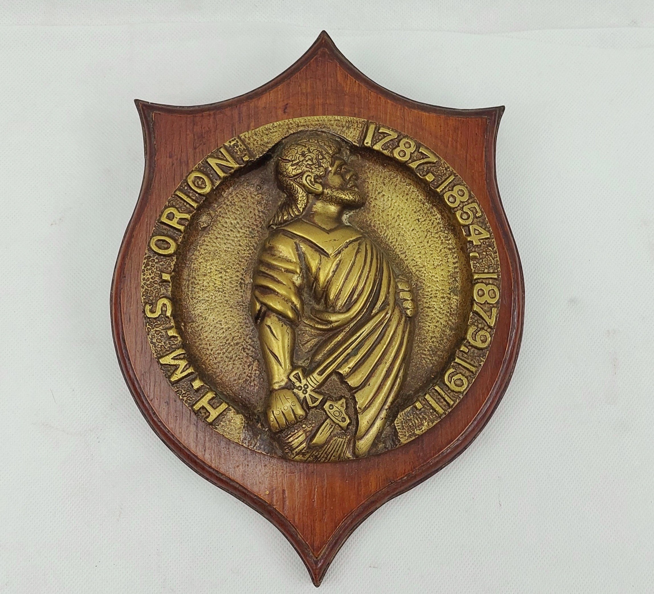 HMS Orion (1910) Bronze Wardroom Badge Orion Class Dreadnought Battleship