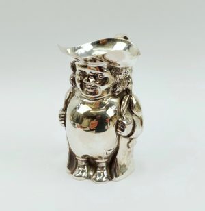 Miniature Silver Toby Jug by William Davenport c1890